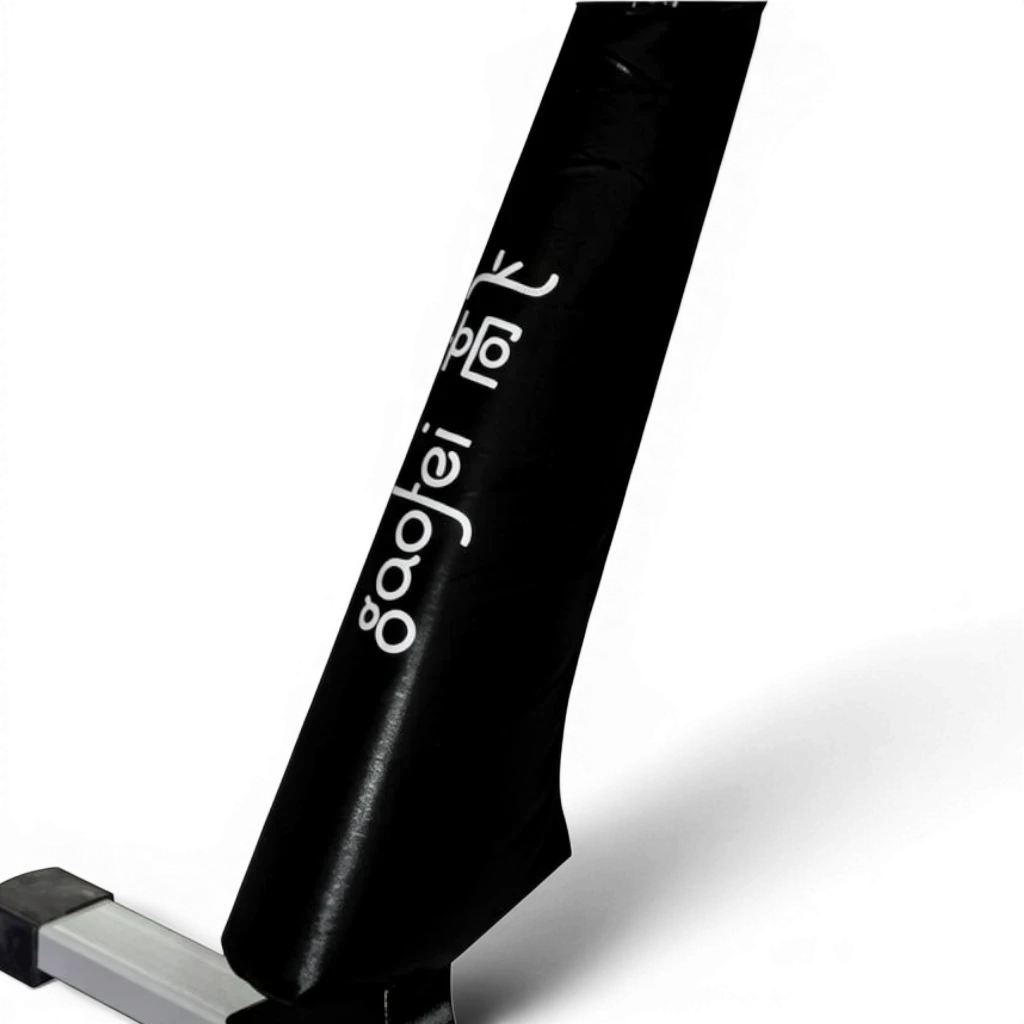 UK Gym Pits Gaofei black PVC vinyl pommel horse leg safety padding with Velcro closure