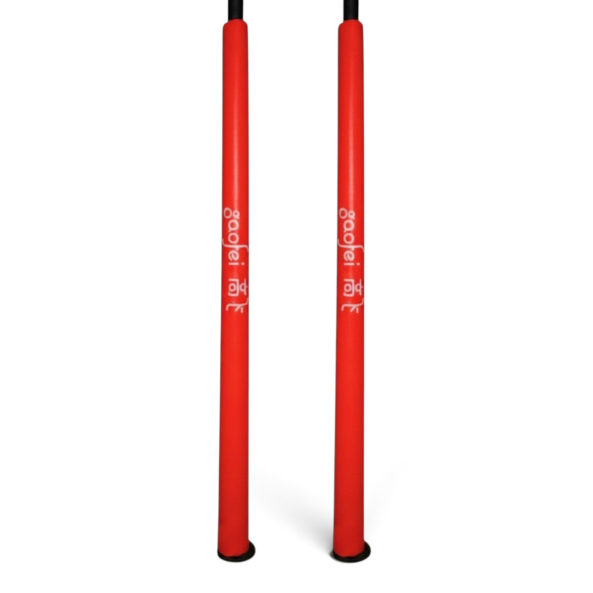 UK Gym Pits Gaofei red high bar post safety padding with high-density foam and secure Velcro closure