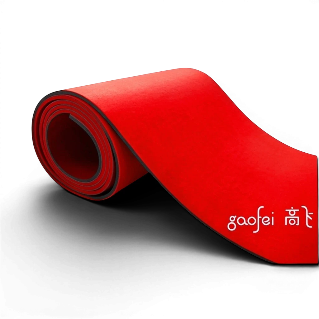 UK Gym Pits Gaofei red FIG approved vault runway with soft carpet surface and non-slip foam base