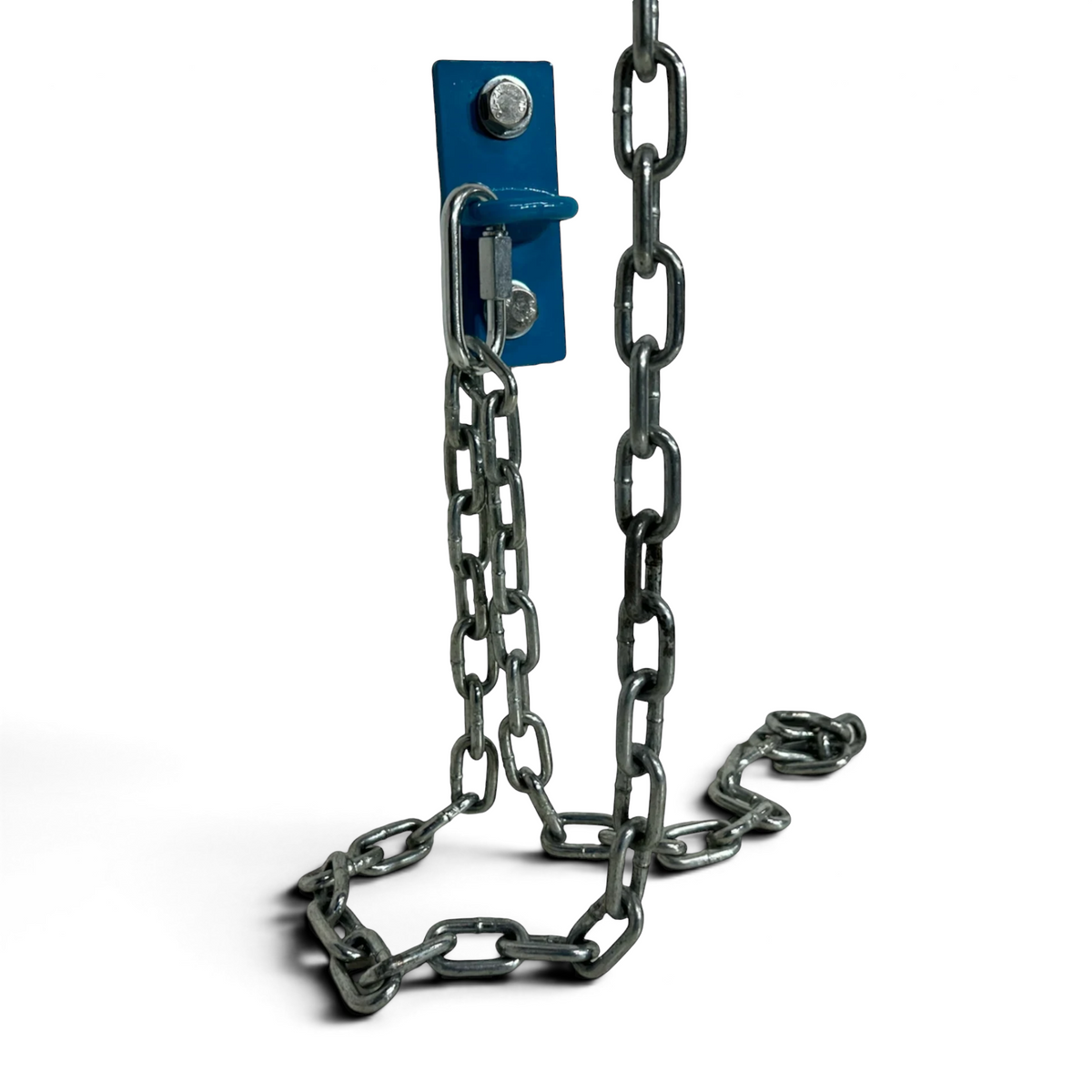 UK Gym Pits Gaofei training ring steel mounting bracket with heavy-duty metal chain for wall or ceiling installation