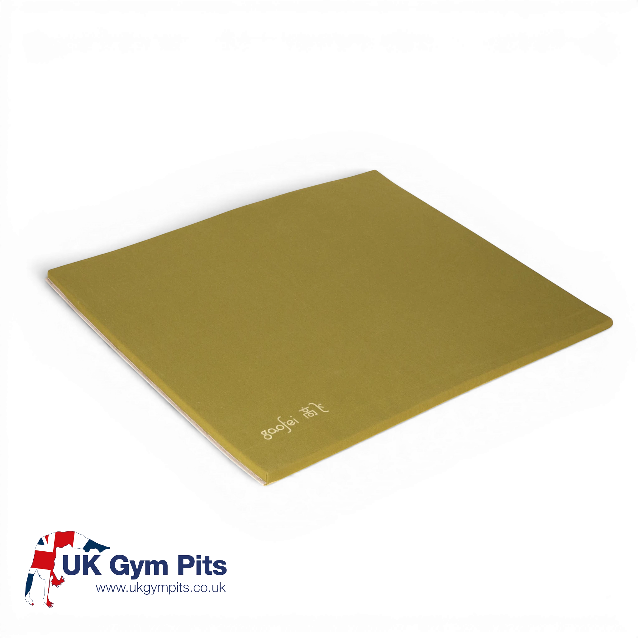 UK Gym Pits Gaofei vault round off mat in olive green jersey fabric for gymnastics Yurchenko vault training