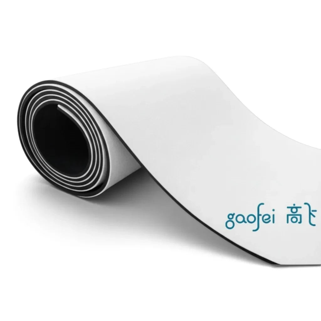 UK Gym Pits Gaofei FIG approved white vault runway with soft carpet surface and non-slip foam base for gymnastics