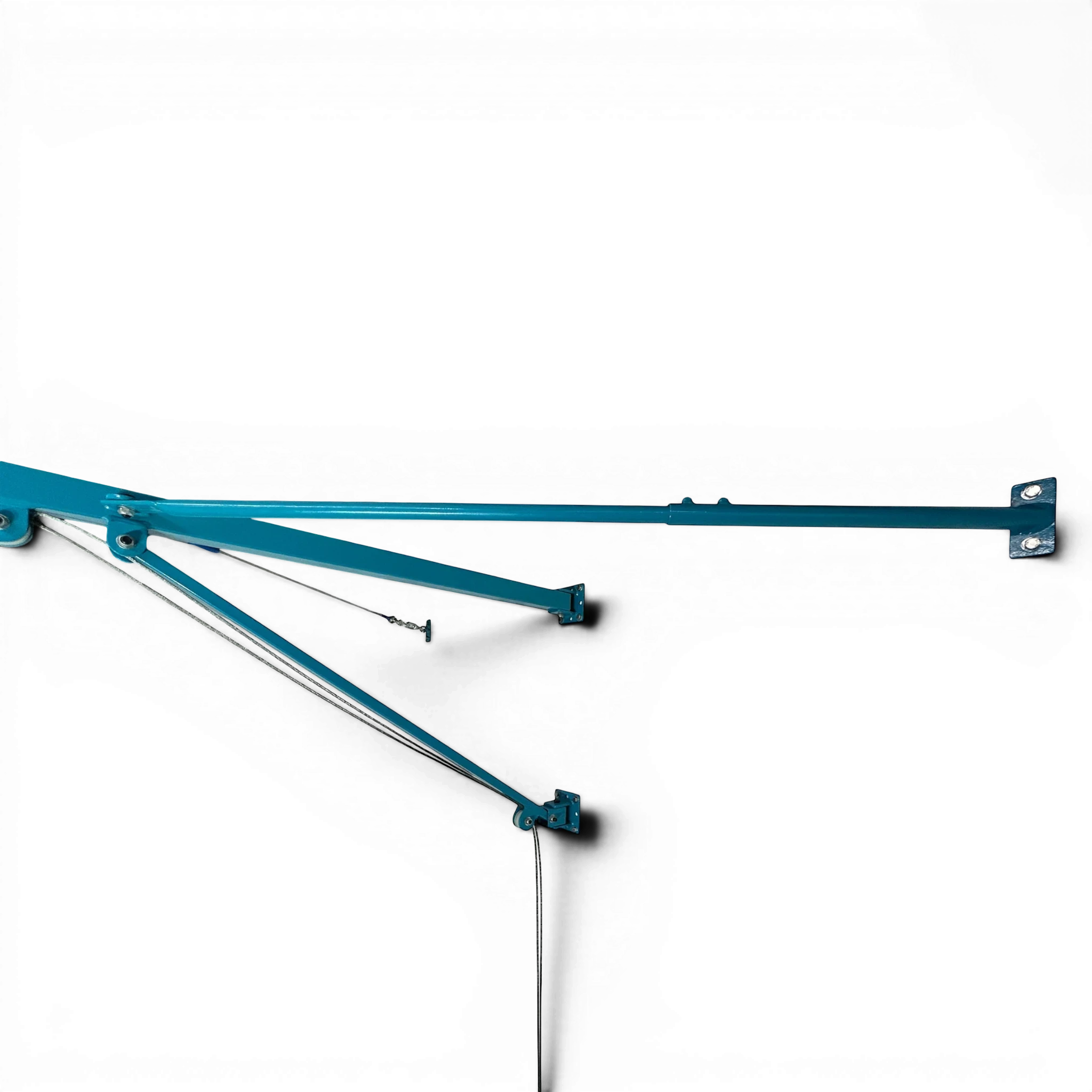 UK Gym Pits Gaofei wall-mountable training rings with blue powder-coated steel frame and adjustable cabling system
