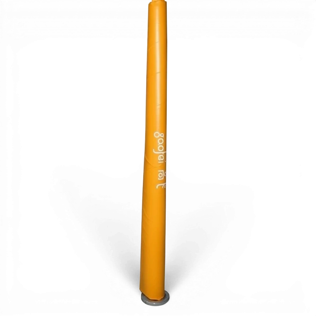 UK Gym Pits Gaofei yellow high bar post safety padding with shock-absorbent PVC vinyl and Velcro closure