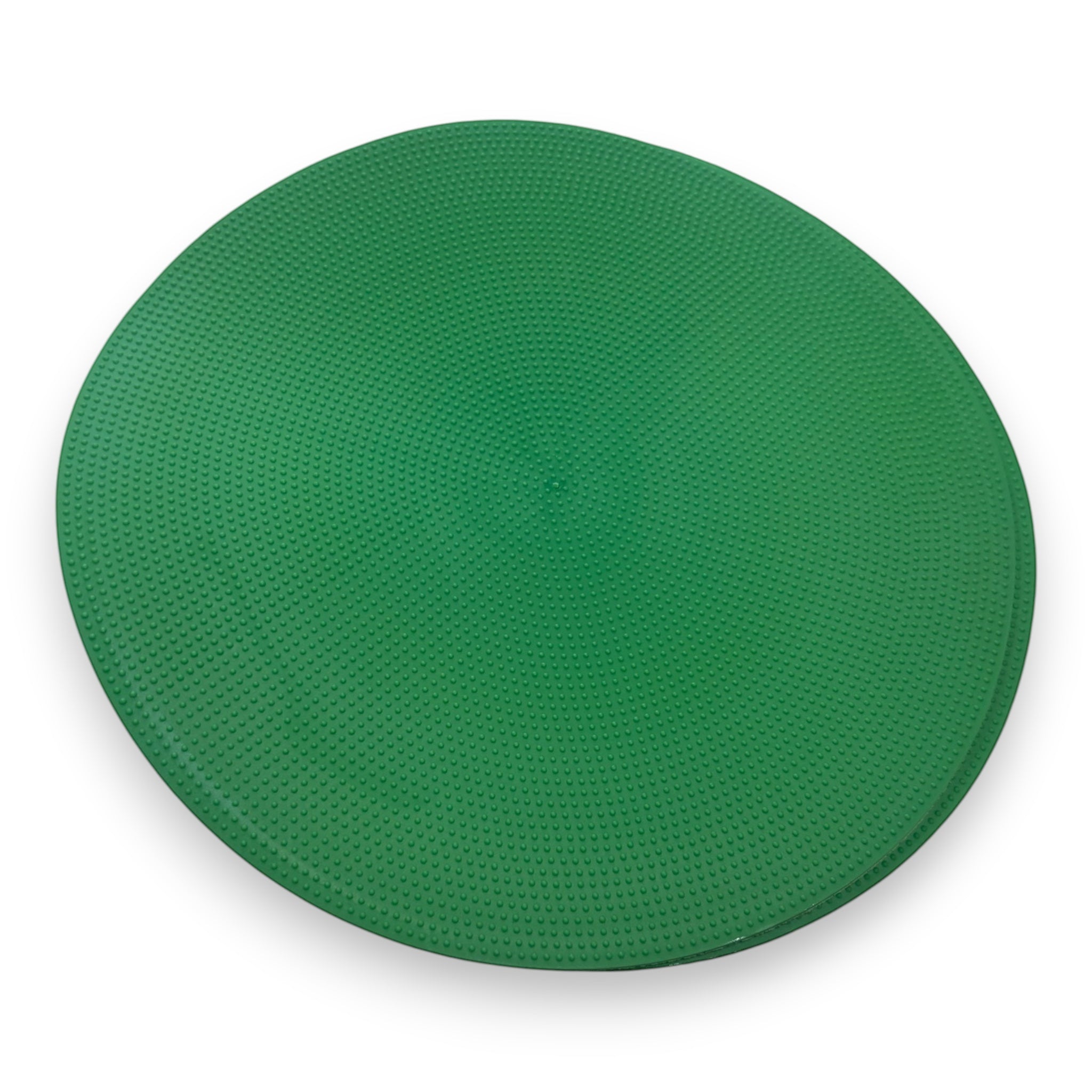 UK Gym Pits green circular non-slip TPR spot placement marker with dimpled surface for sports and preschool activities