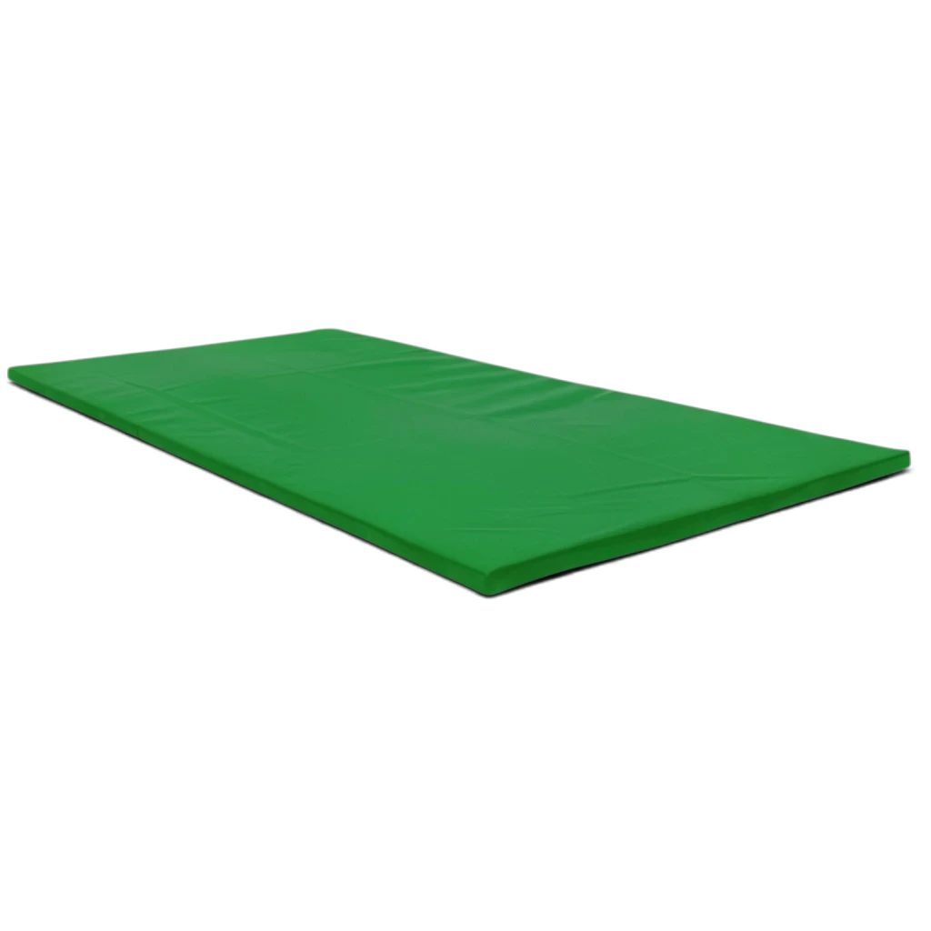 UK Gym Pits green heavy duty chipfoam fitness mat with anti-slip base for gymnastics and martial arts training