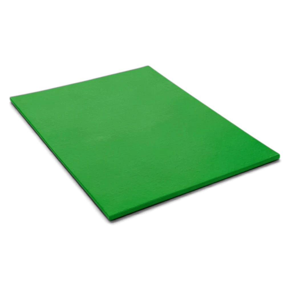 UK Gym Pits medium-weight green gymnastics mat with durable PVC cover and anti-slip base for school sports