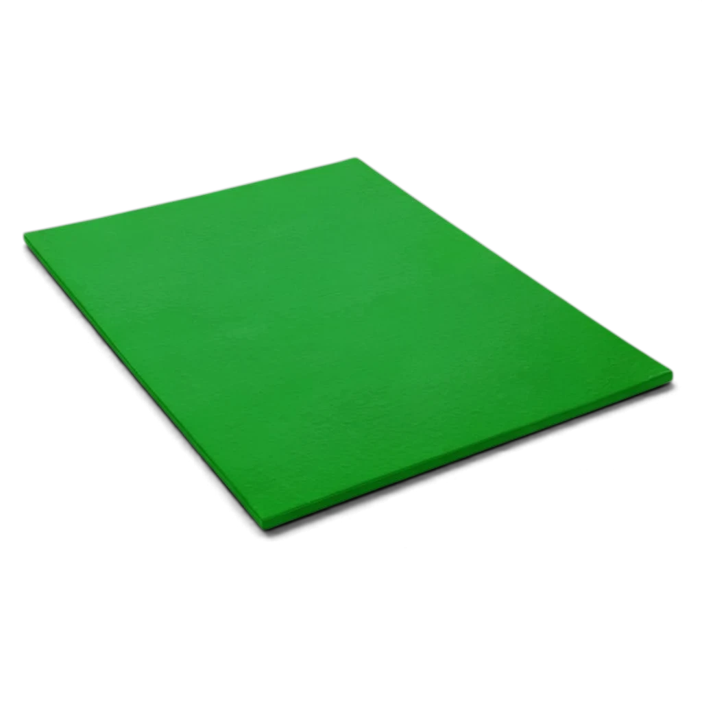 UK Gym Pits green medium-weight gymnastics mat with durable PVC cover and anti-slip base for school or club use.