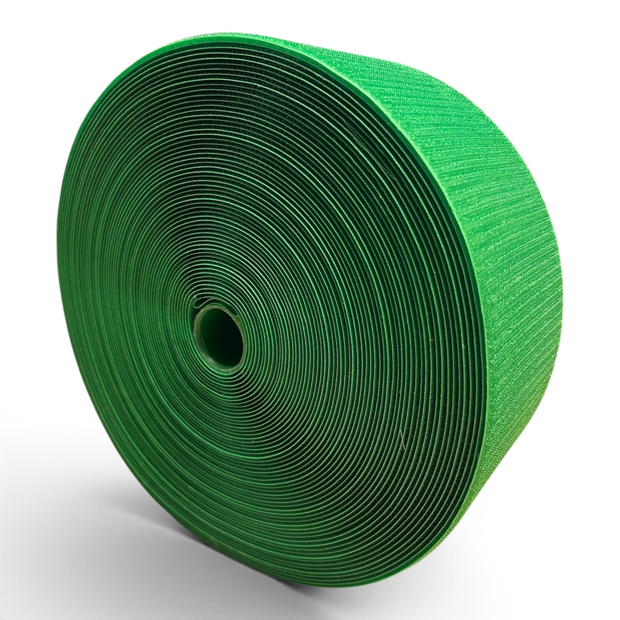 UK Gym Pits green hook roll for joining carpet mat rolls, 10cm wide and 25m long for seamless gym flooring joints.