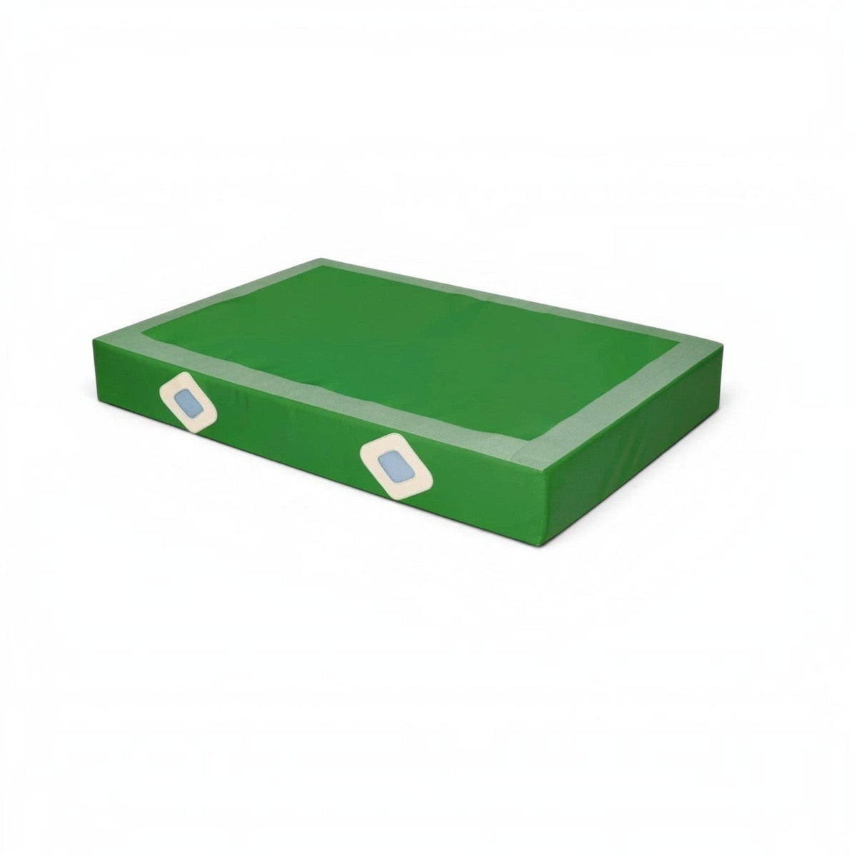 UK Gym Pits green PVC vinyl parallel bars landing mat with air distribution mesh windows and non-slip base