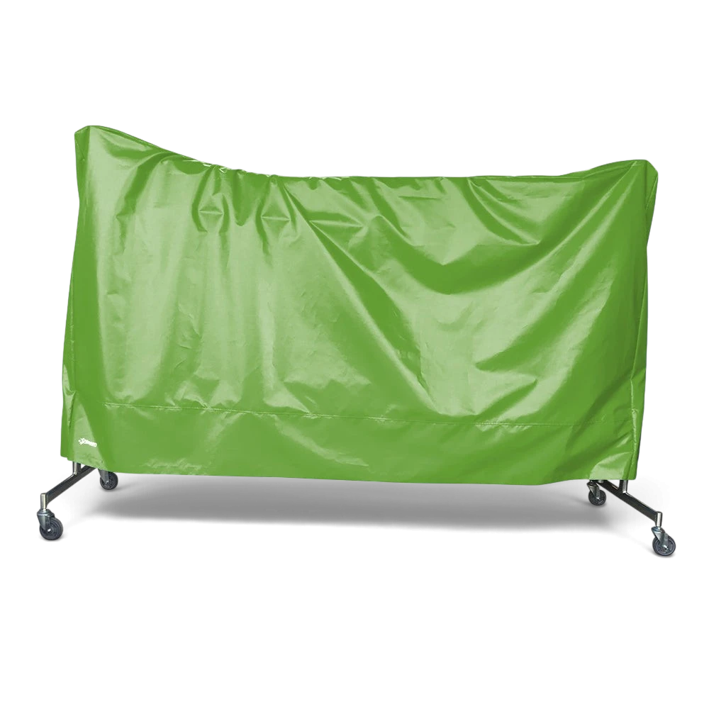 UK Gym Pits green tear-resistant PVC trampoline dust cover for storage and transport