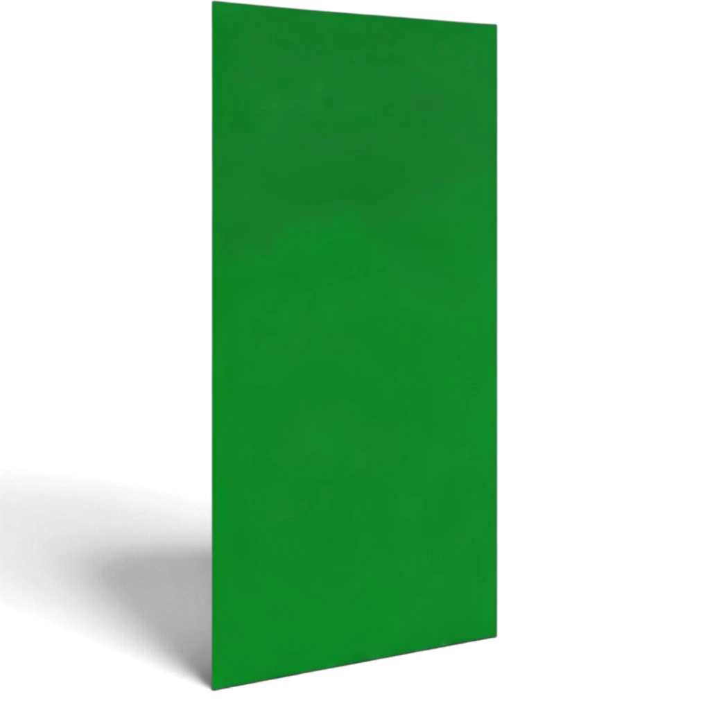 UK Gym Pits green rectangular wall safety padding with smooth PVC finish for gymnastics and sports facility protection