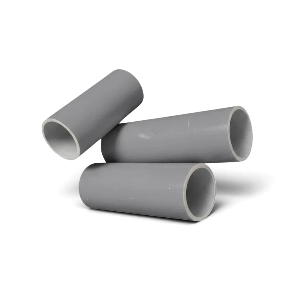 UK Gym Pits grey GRP handrail tubing sections for safety systems, 5cm external diameter, durable glass reinforced plastic