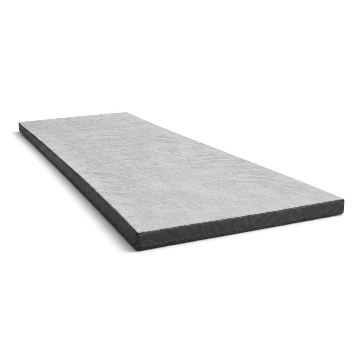 UK Gym Pits grey jersey fabric soft landing splat mat for gymnastics and martial arts with shock absorbing foam