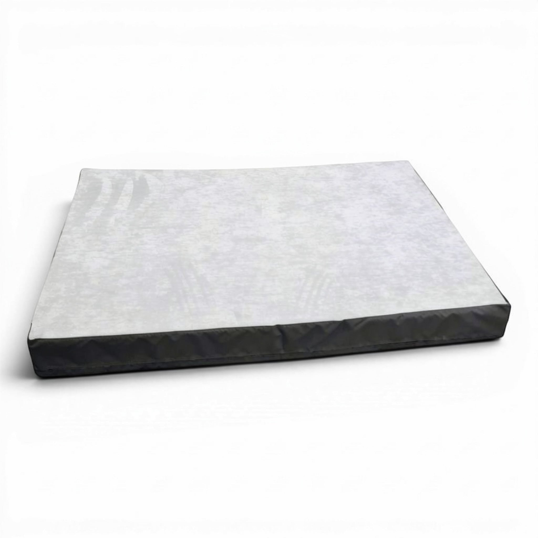 UK Gym Pits grey jersey fabric splat mat with shock absorbing foam and anti-slip base for gymnastics and tumbling