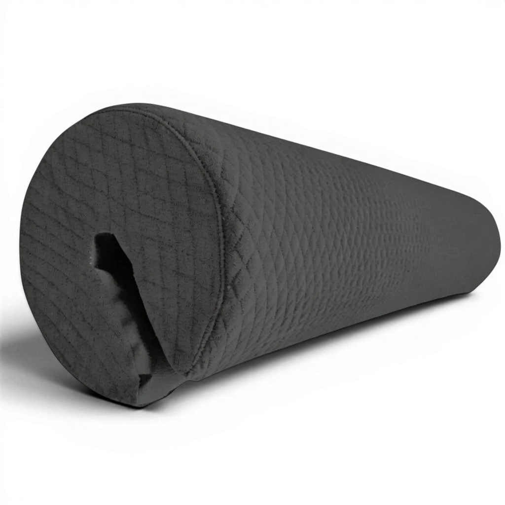 UK Gym Pits Gaofei grey parallel bars safety pad with quilted fabric texture for gymnastics shock absorption