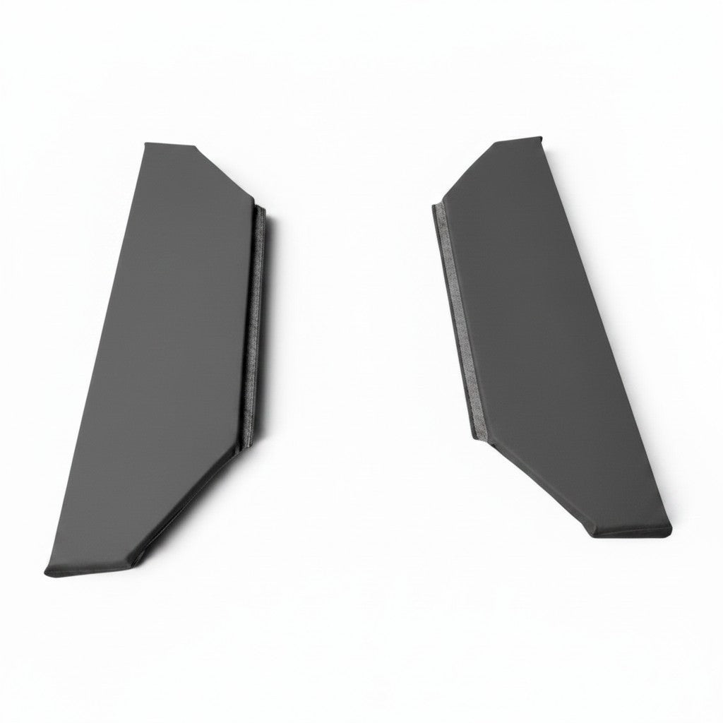 UK Gym Pits grey foam and PVC replacement frame pads for mini trampolines with lacing cord and fixings