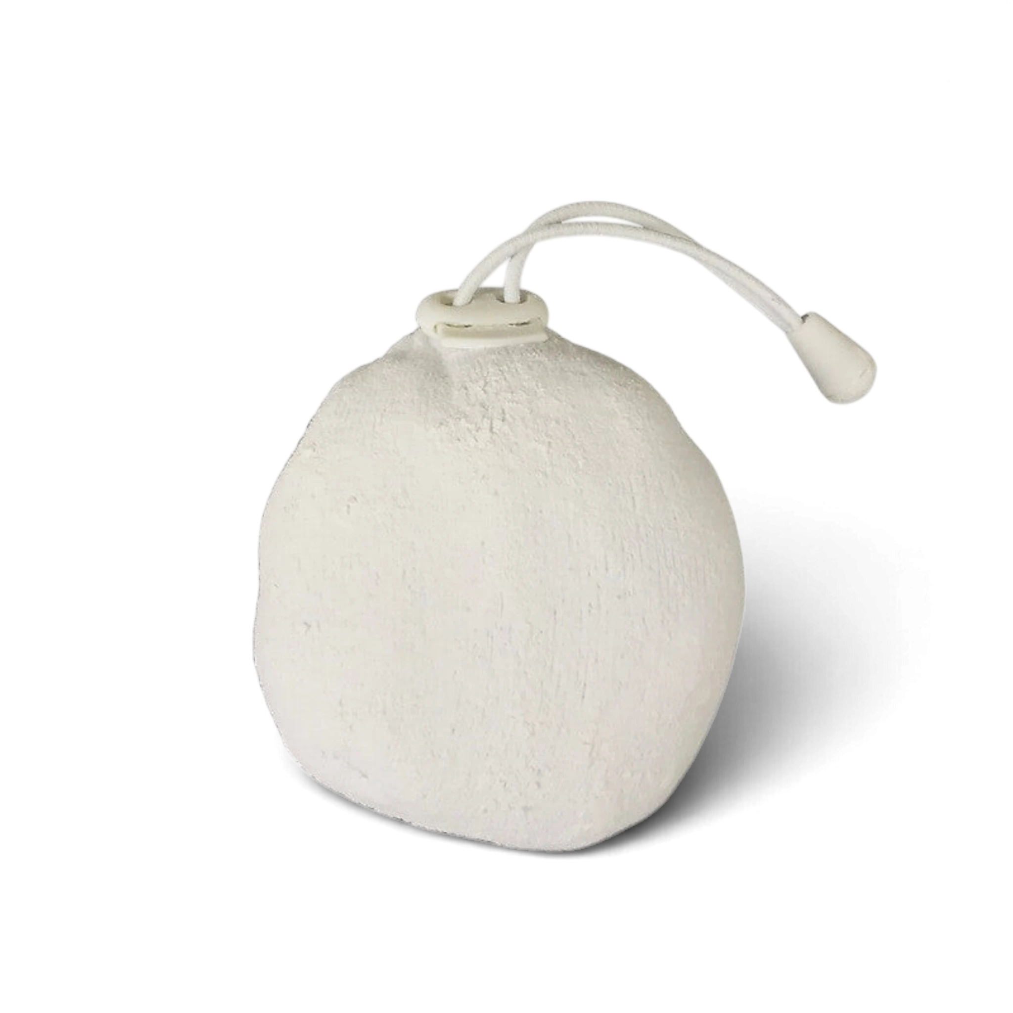 UK Gym Pits white gymnastics chalk ball with drawstring closure for secure grip during training