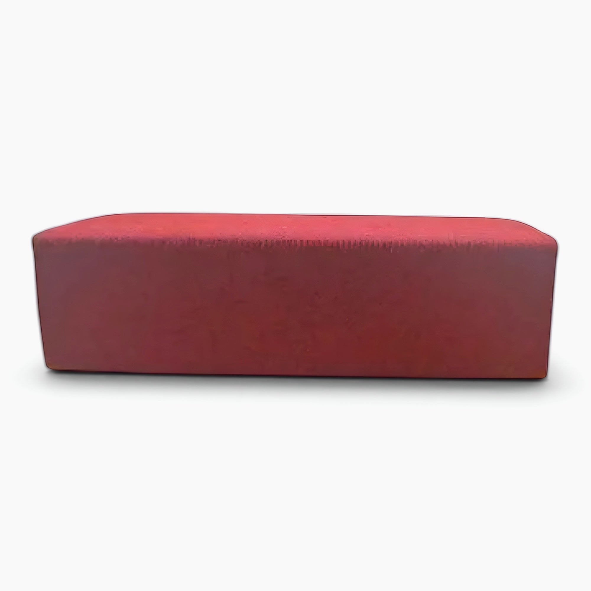 UK Gym Pits junior short training springboard in red with antimicrobial carpet surface for gymnastics practice