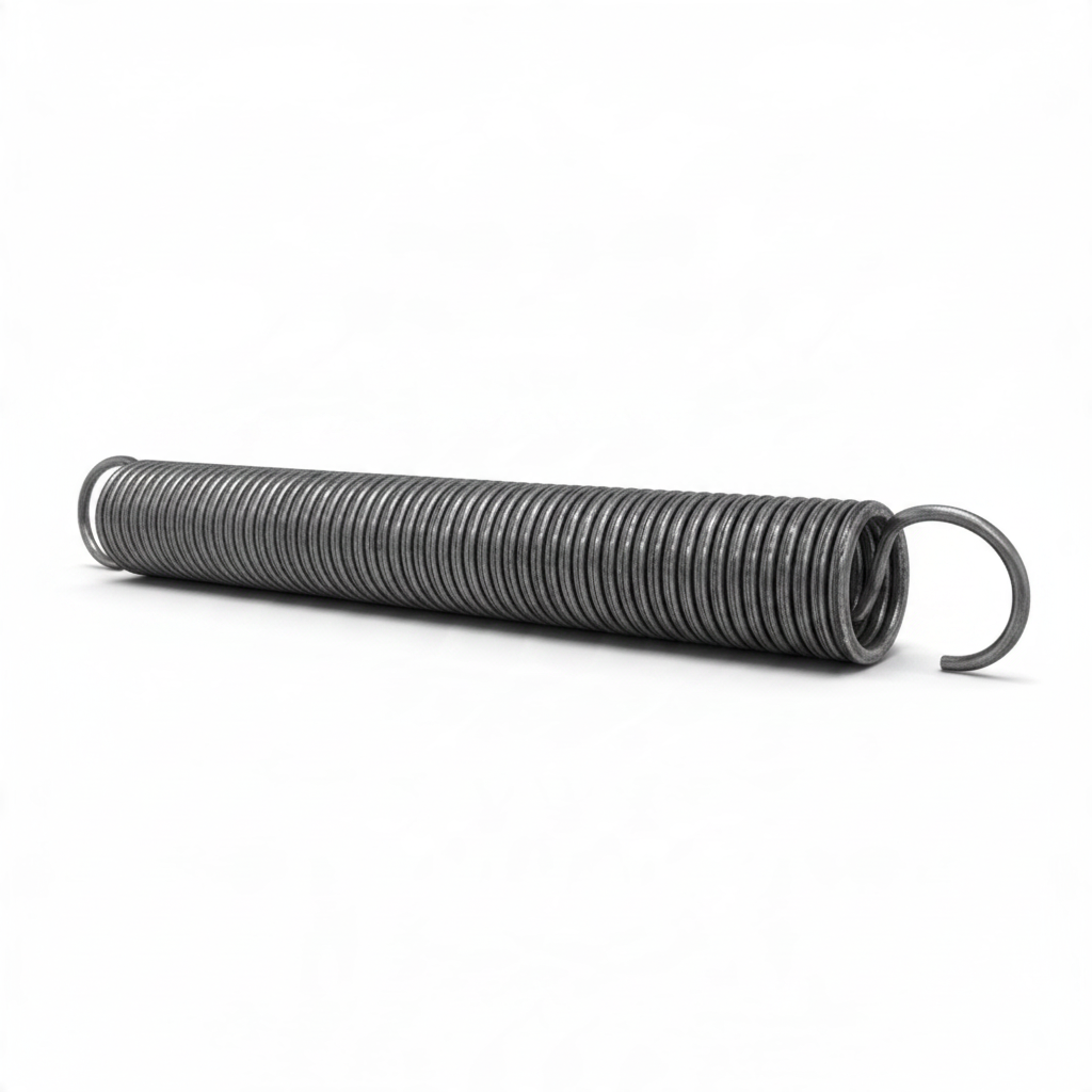 UK Gym Pits high tensile steel replacement spring for junior trampolines with a coiled design and hook ends