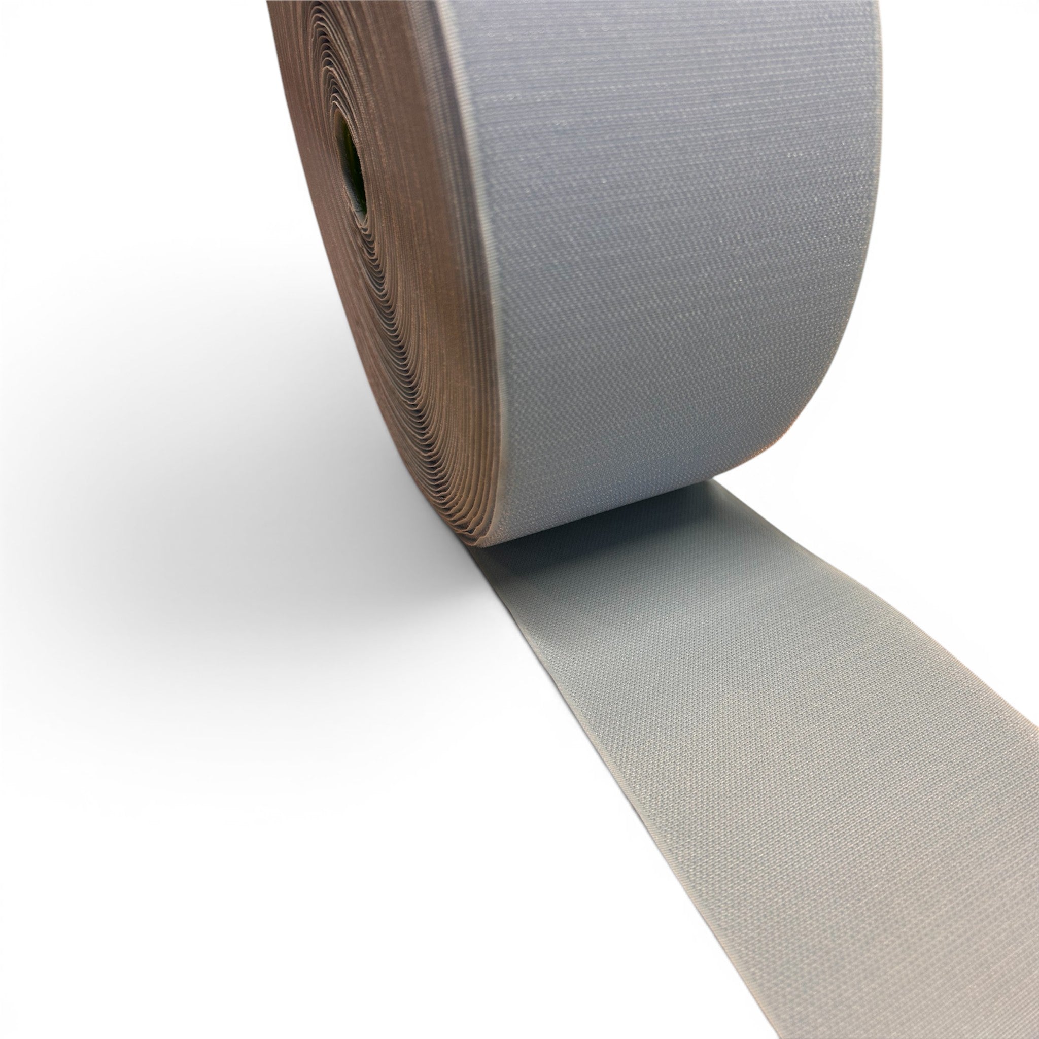 UK Gym Pits light grey hook roll for joining carpet mat rolls, 10cm wide velcro tape for seamless mat connections