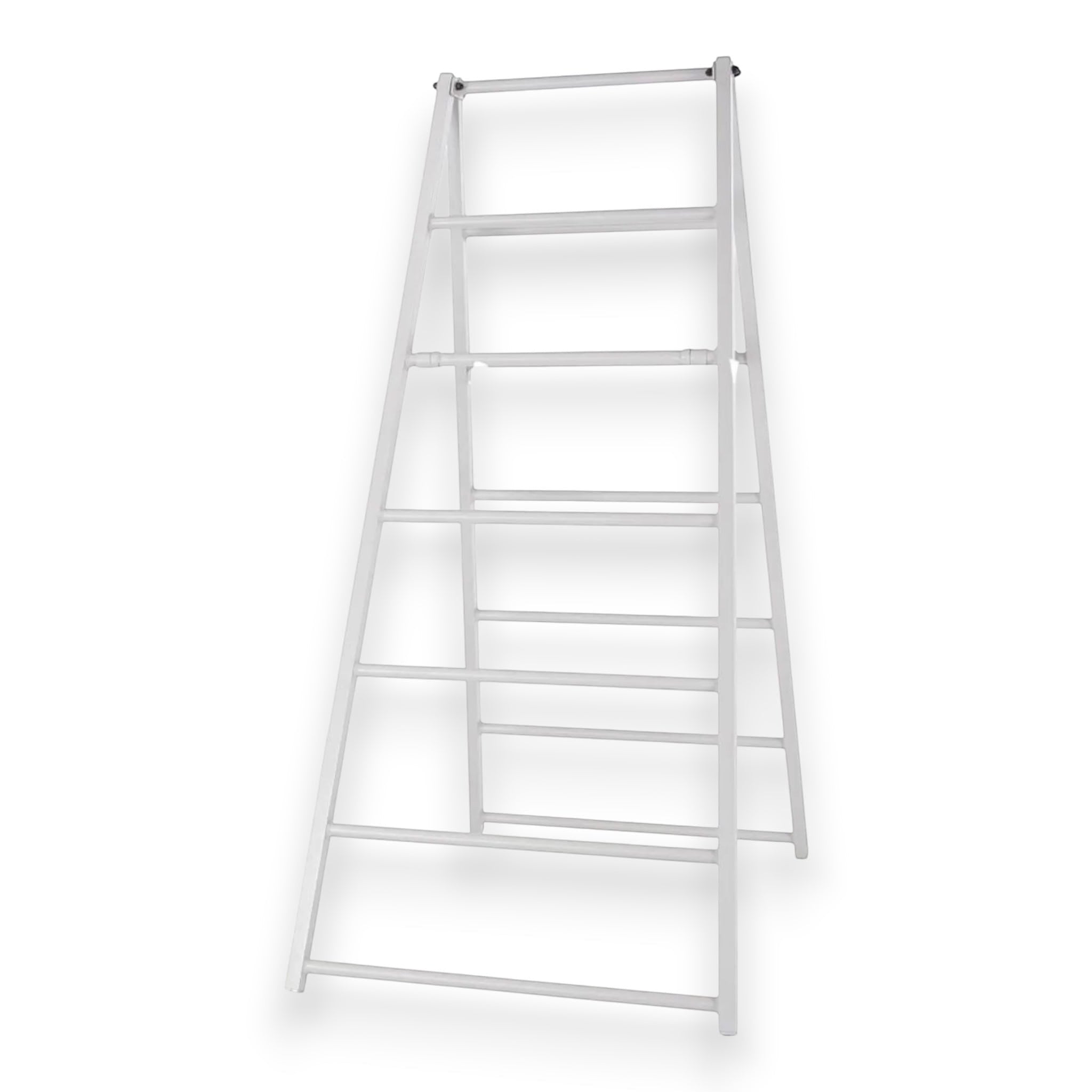 UK Gym Pits Lita folding aluminium agility trestle in silver with anti-slip rubber feet for gymnastic training.