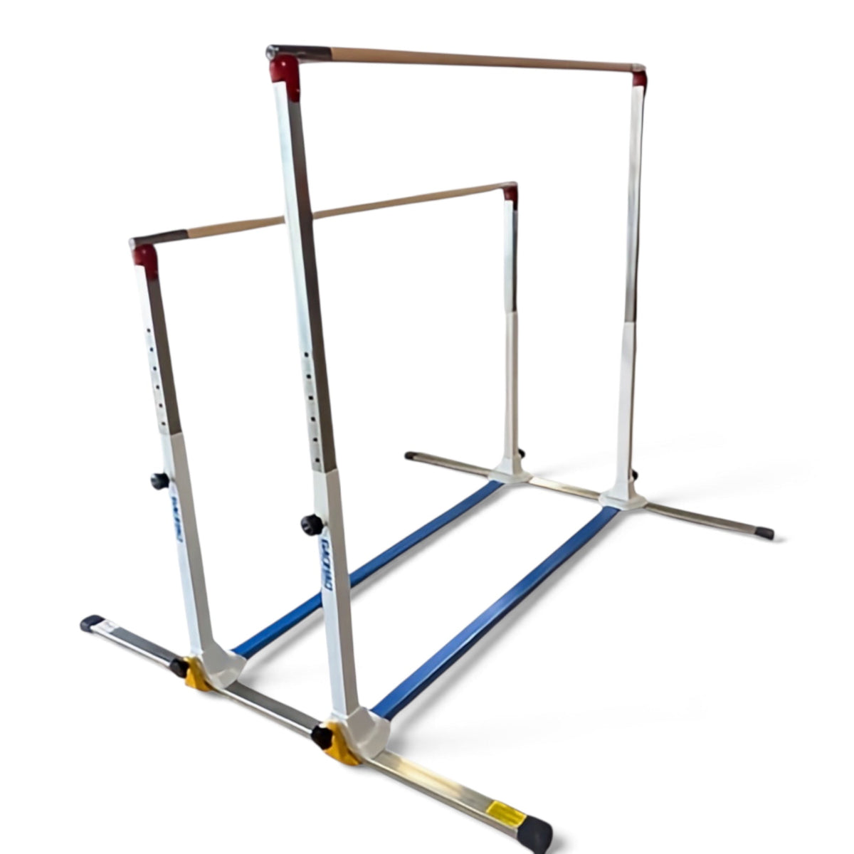 UK Gym Pits Gaofei mini asymmetric gymnastics bars with adjustable wooden rails and reinforced steel frame