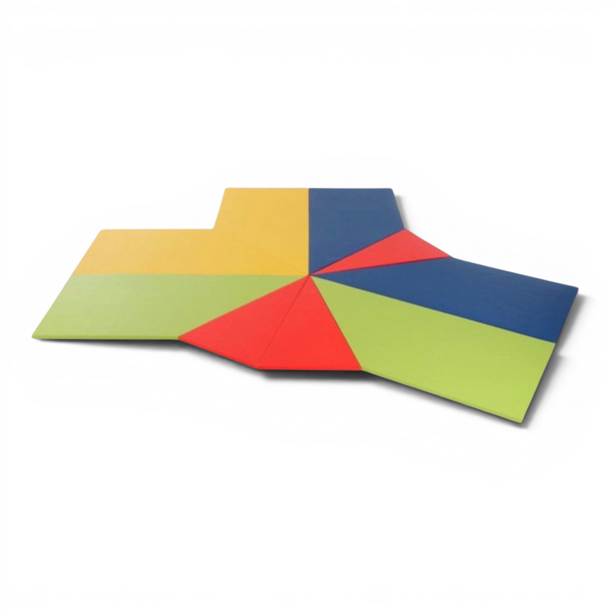 UK Gym Pits multi-colored impact-absorbing foam play mat set for children in primary colors