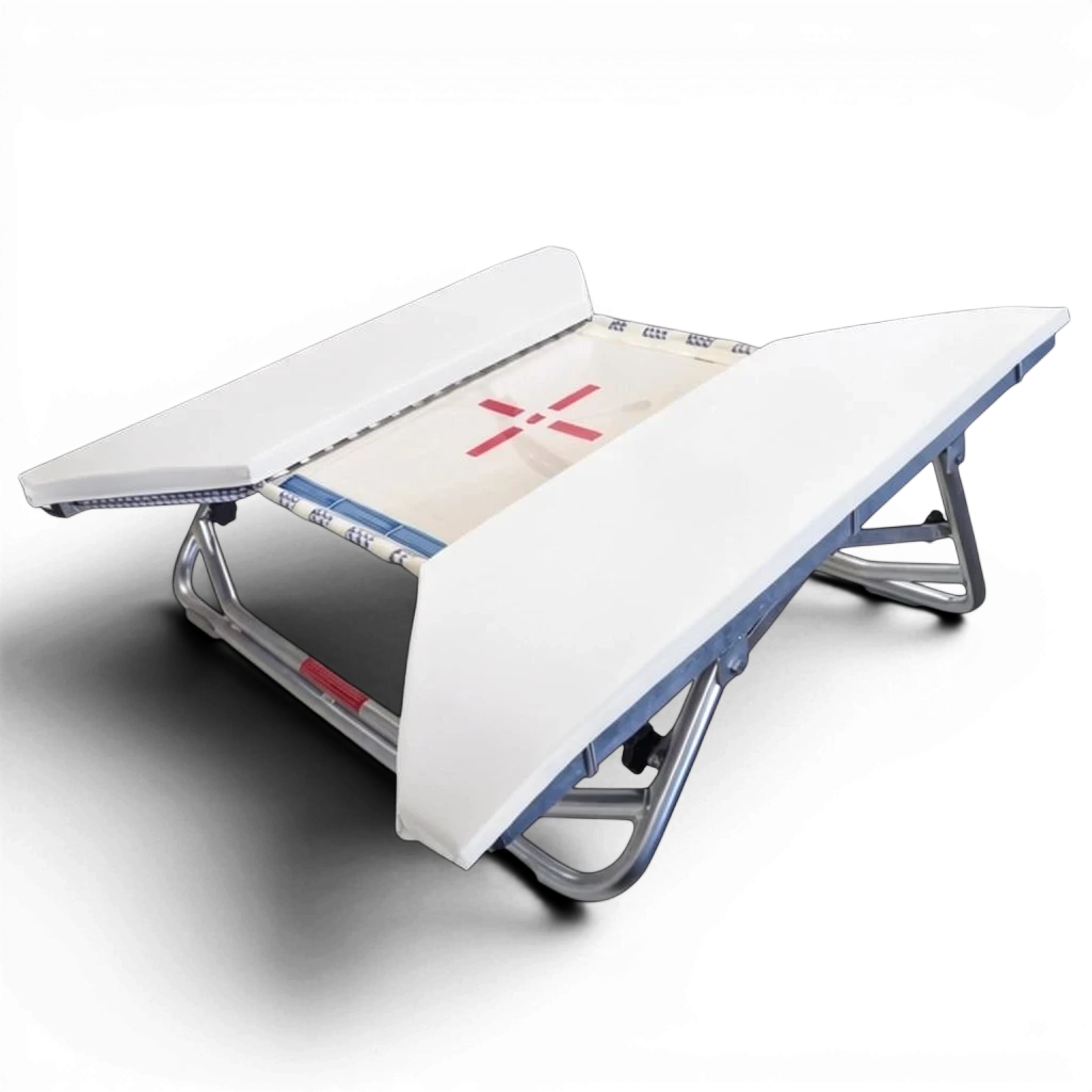 UK Gym Pits open ended mini trampoline with white frame pads and a web bed featuring a red cross target