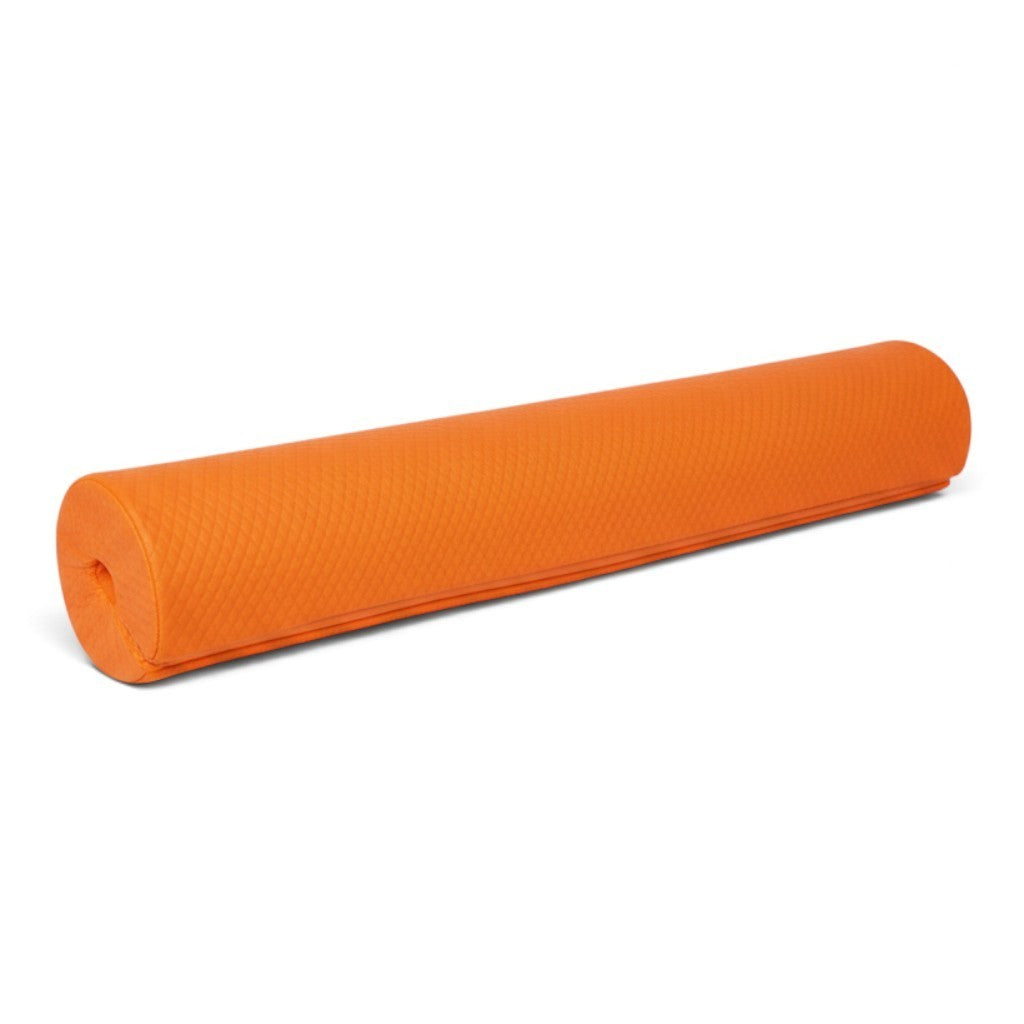 UK Gym Pits Gaofei orange gymnastics bar safety pad with shock-absorbent foam and stretchy jersey fabric cover.