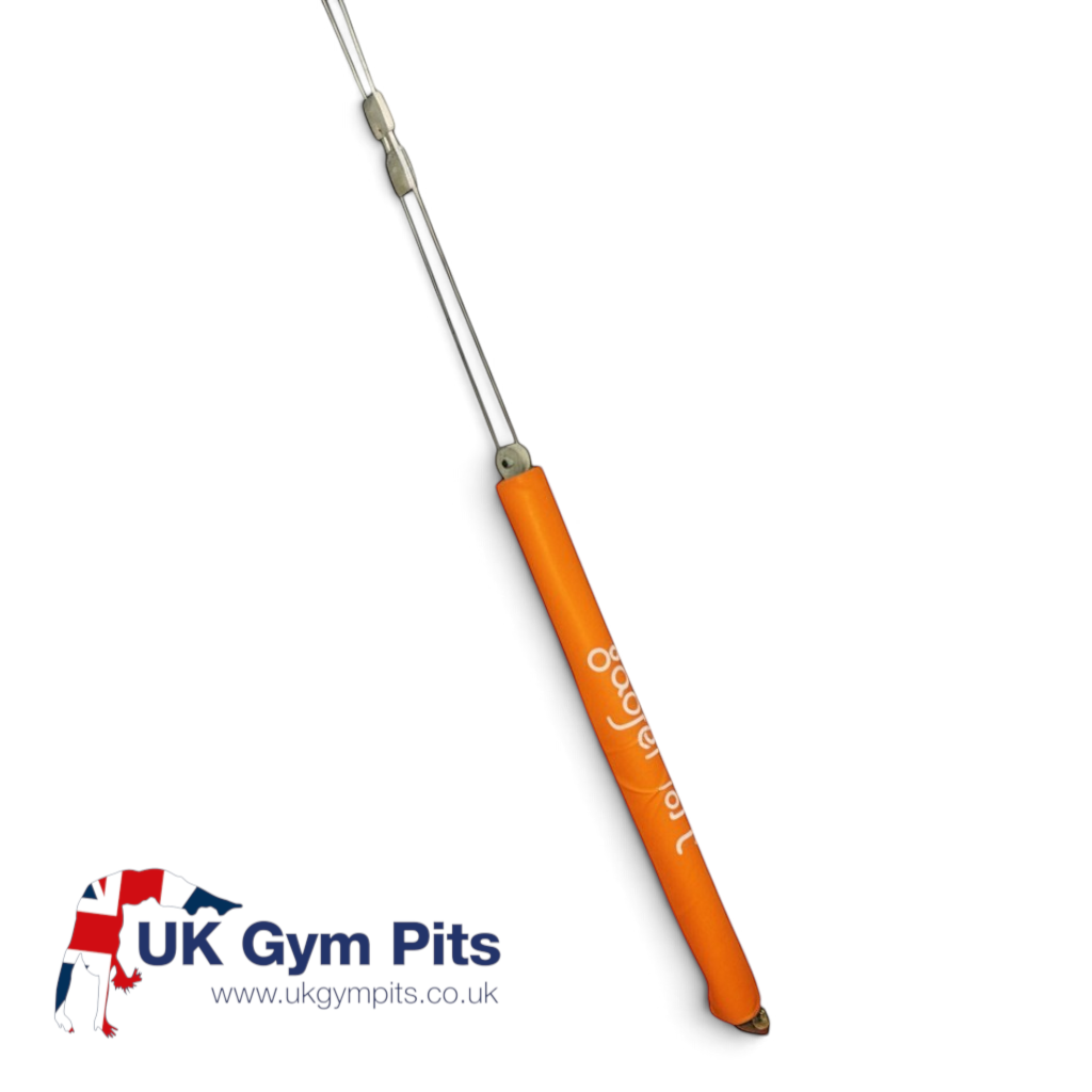 UK Gym Pits orange PVC vinyl chain safety padding with high-density foam core for gymnastics equipment