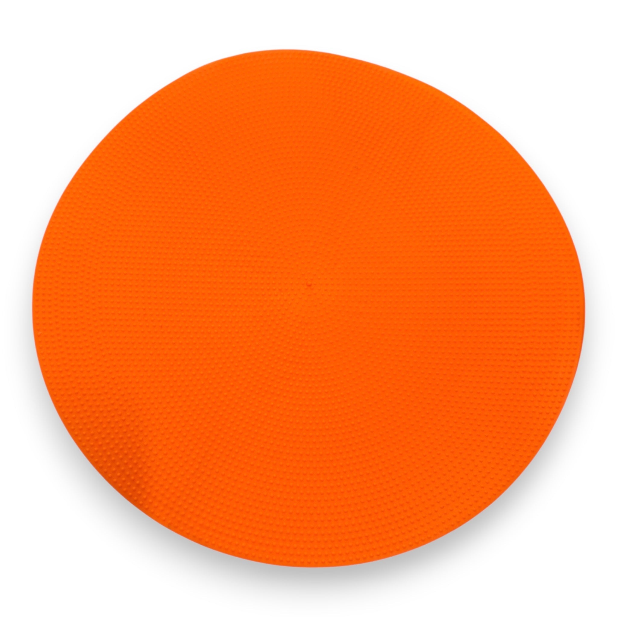 UK Gym Pits orange circular TPR spot placement marker with a dimpled non-slip surface for sports and education