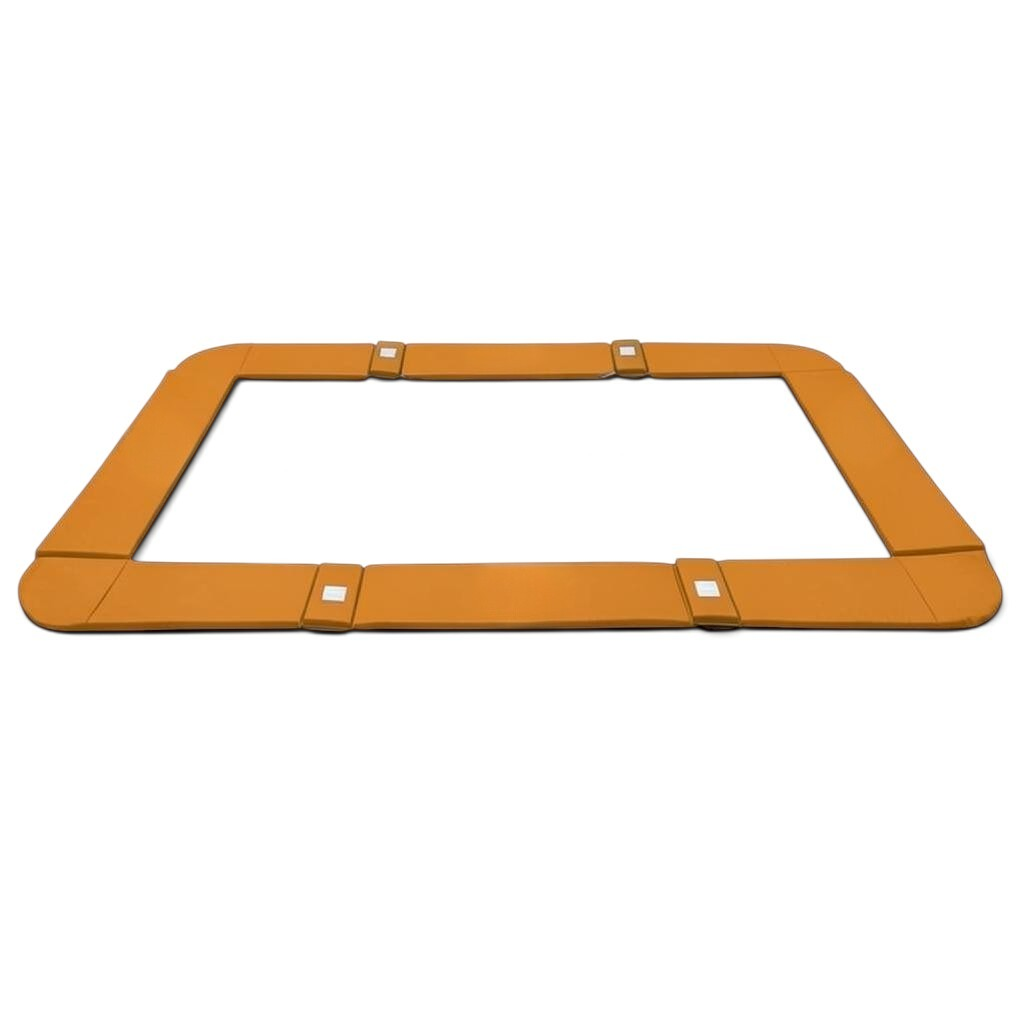 UK Gym Pits orange PVC trampoline frame pads with velcro straps for 77 and 77a models