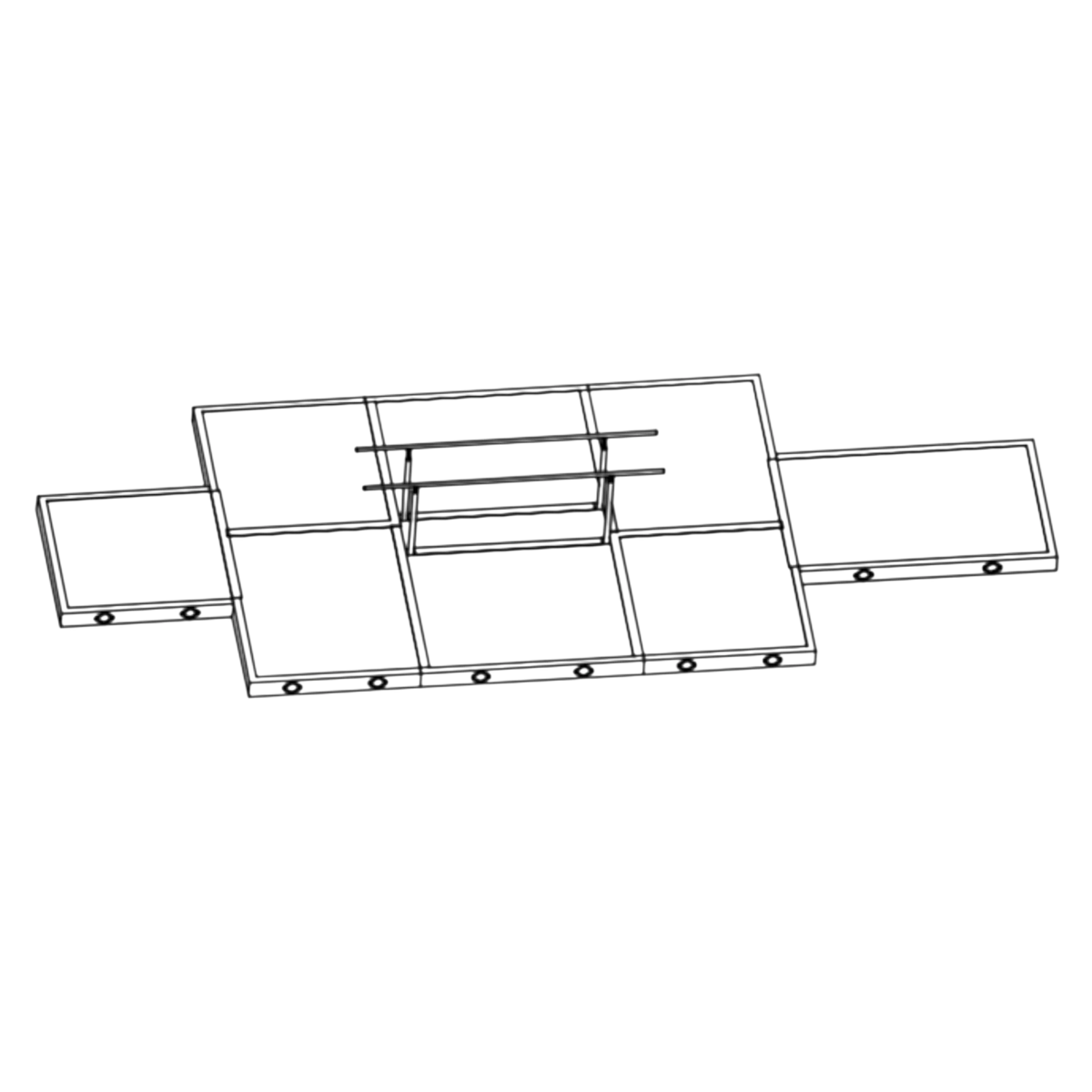 UK Gym Pits FIG approved parallel bars landing mat system with equipment leg cut-outs and modular design.