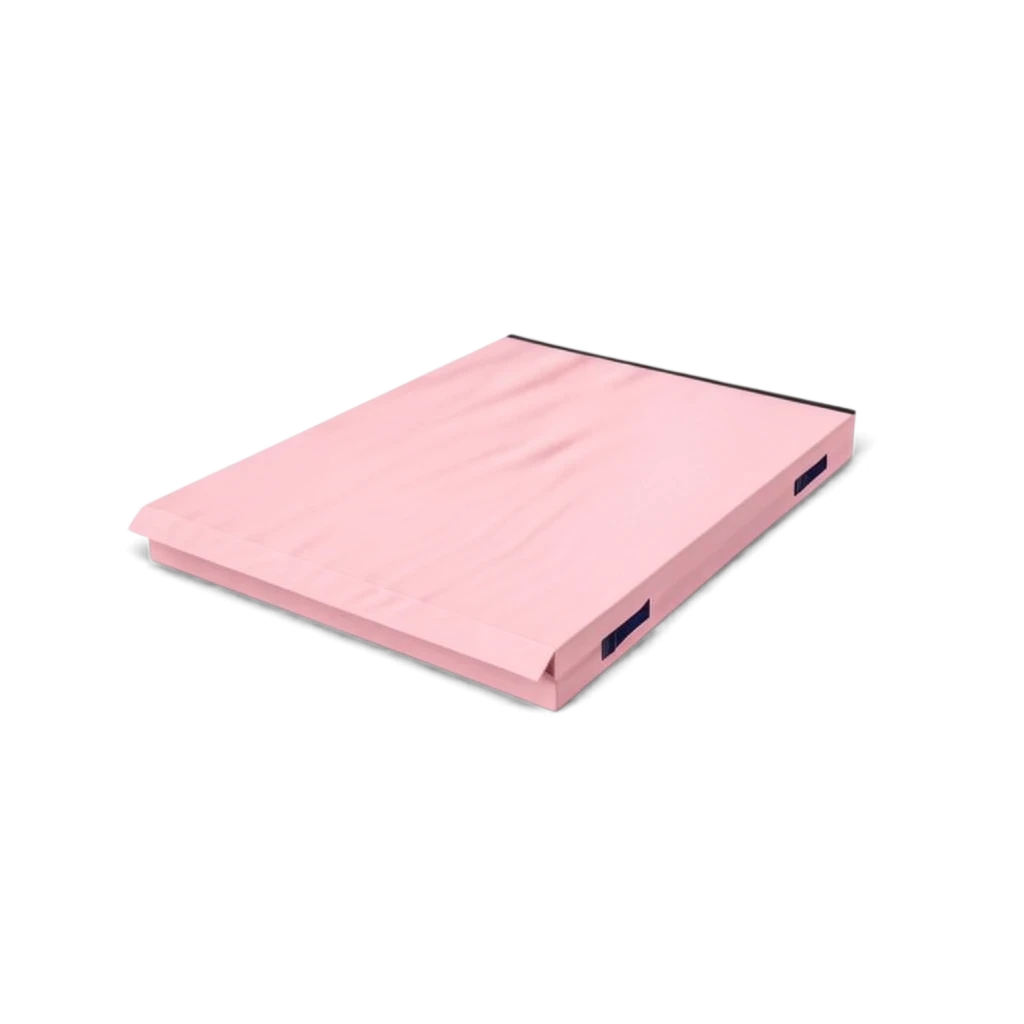 UK Gym Pits pink connecting safety mat with heavy duty handles and shock absorbing foam for gymnastics and sports