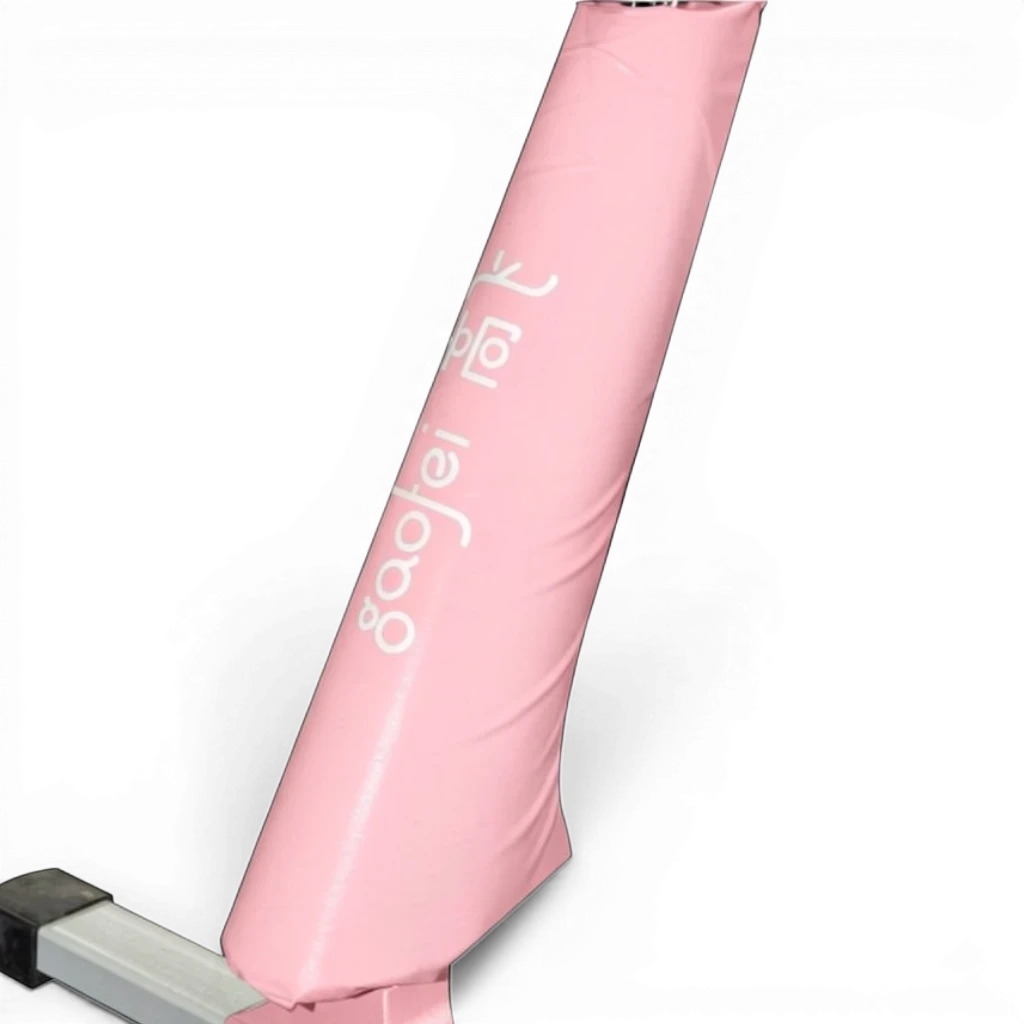 UK Gym Pits Gaofei pink PVC vinyl pommel horse leg safety padding with Velcro closure