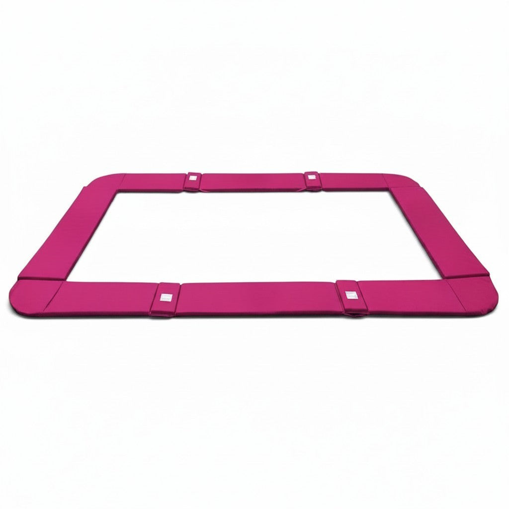 UK Gym Pits pink PVC trampoline frame pads with velcro straps for GM and GMEX models