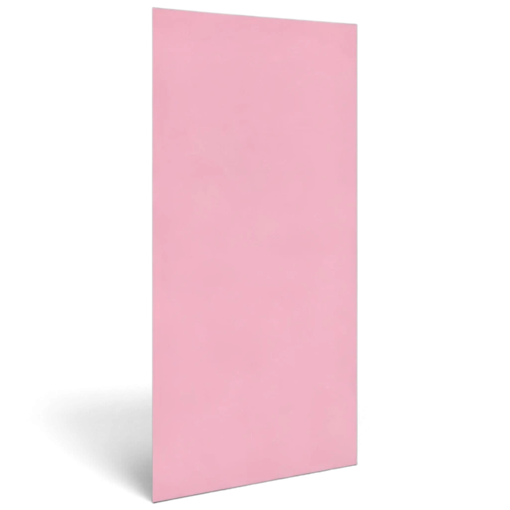 UK Gym Pits pink rectangular safety wall pad with smooth PVC finish for gymnastics and sports facility wall protection.