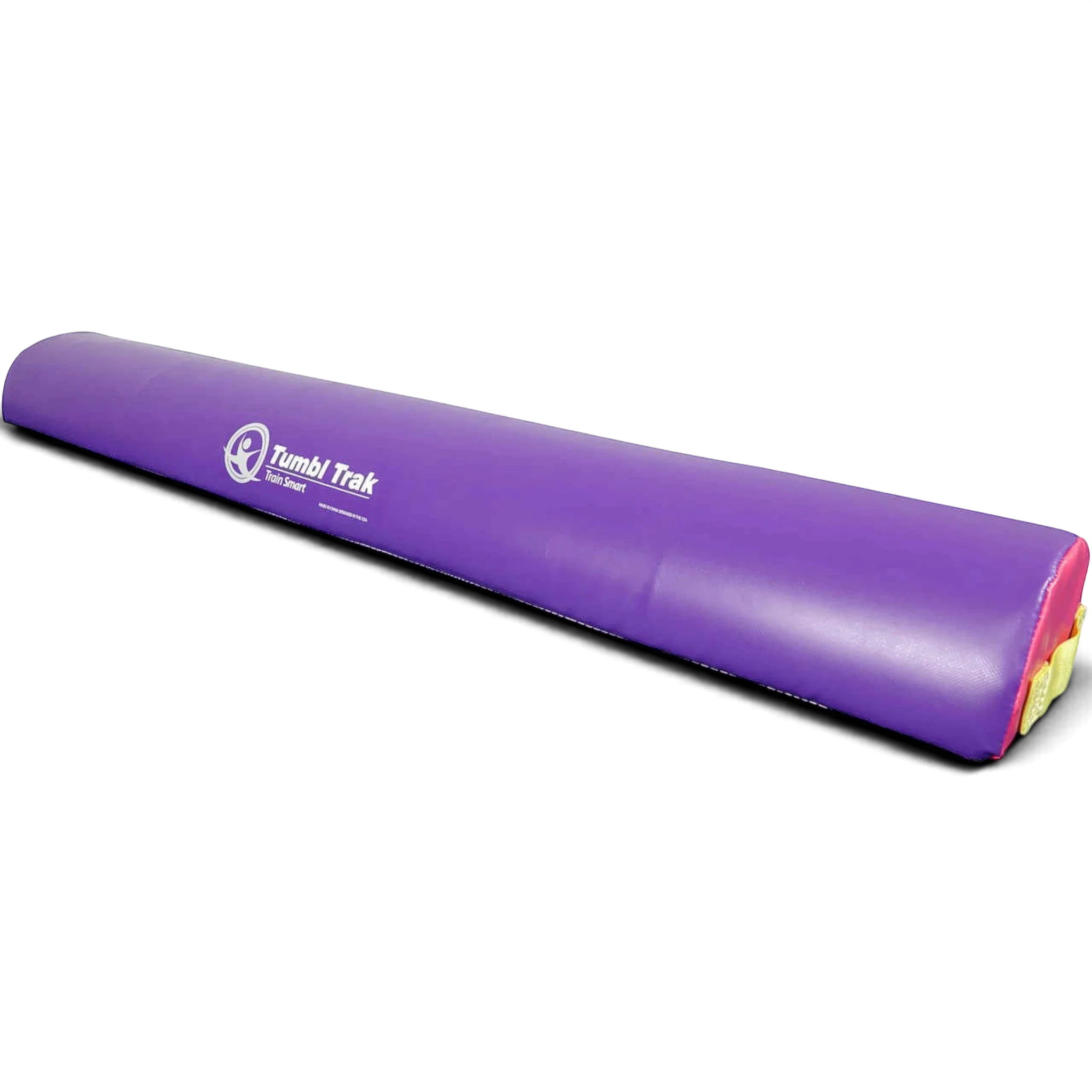 UK Gym Pits purple foam half round training tool with Tumbl Trak branding for gymnastics balance and floor exercises