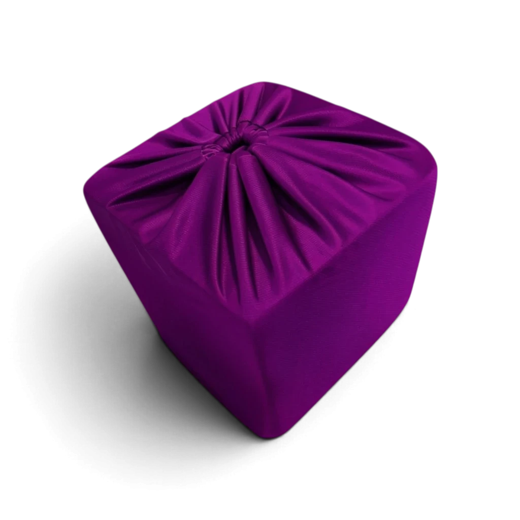 UK Gym Pits purple polyester foam block sock with elastic closure for gym pit maintenance