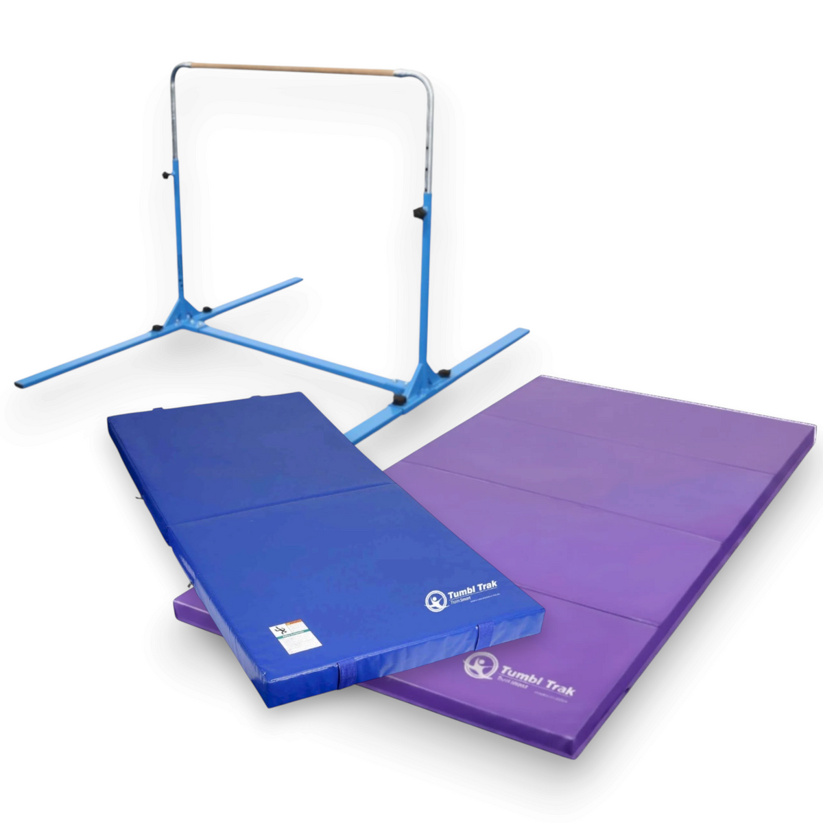 UK Gym Pits purple folding gymnastics practice mat for tumbling and floor exercises