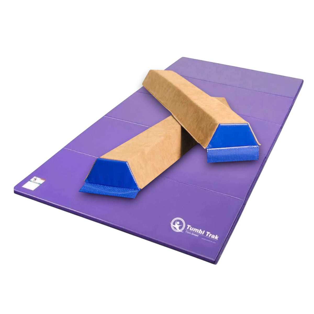 UK Gym Pits purple folding gymnastics tumbling mat made of durable vinyl for home or gym training