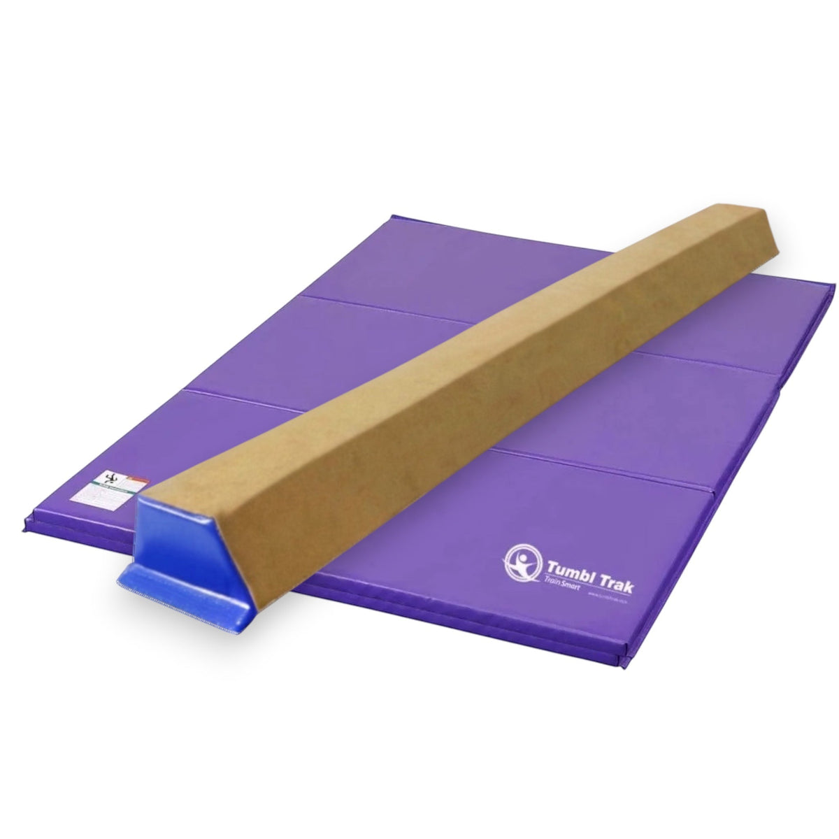 UK Gym Pits purple folding tumbling mat made of durable vinyl for gymnastics and exercise training