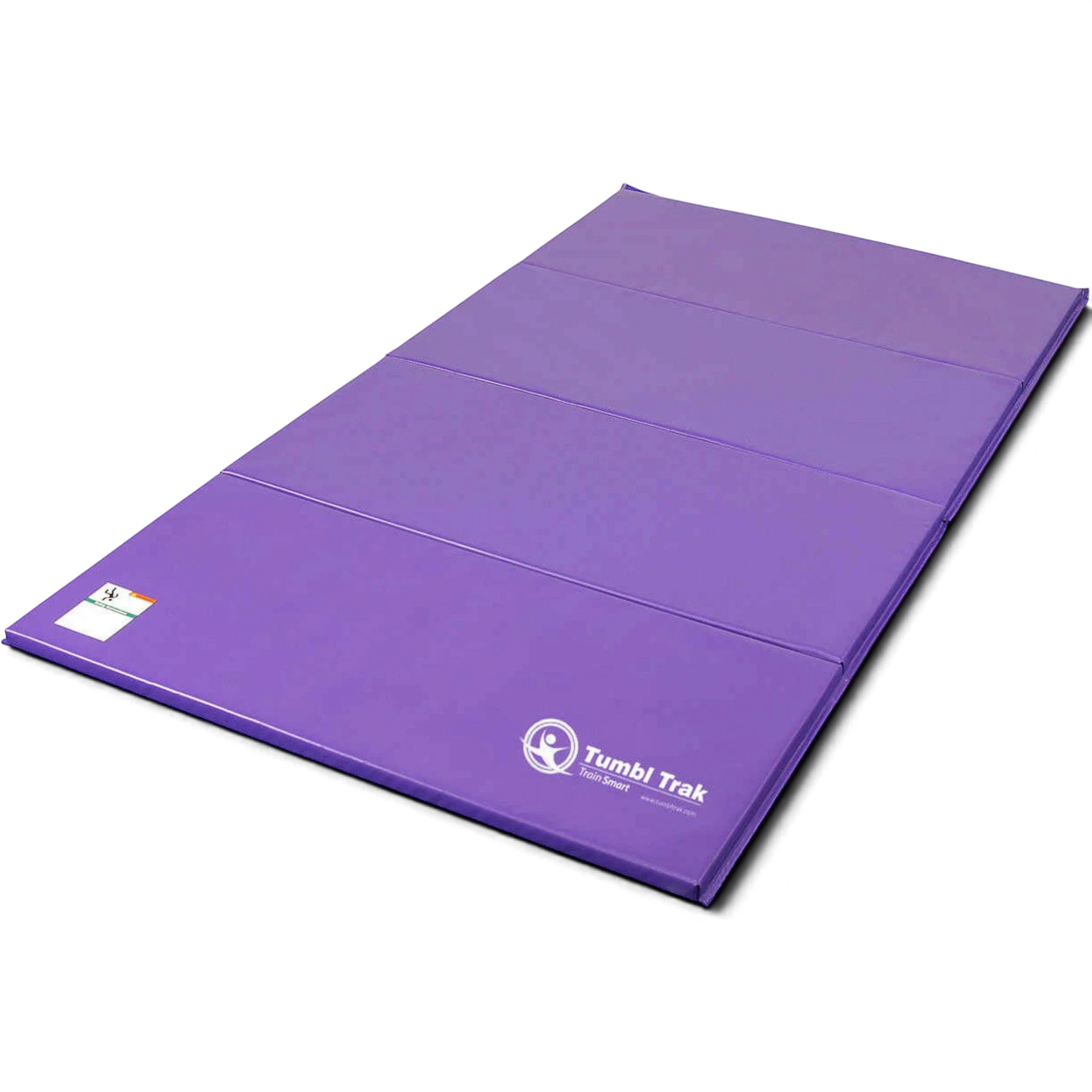 UK Gym Pits purple folding panel tumbling mat made of durable vinyl for gymnastics and exercise training