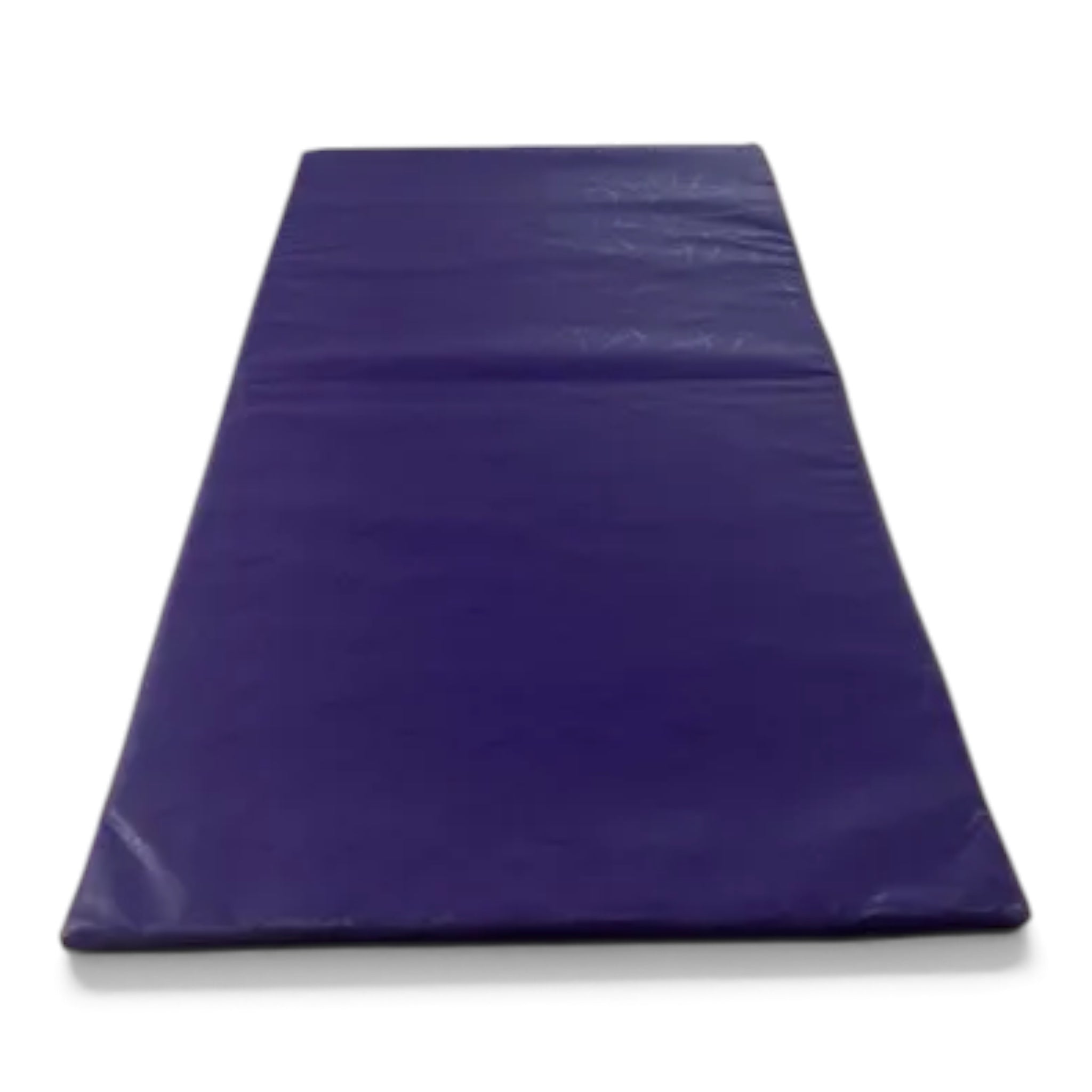 UK Gym Pits purple inclined wedge gymnastics mat made of high-density foam with a durable PVC cover for soft play.