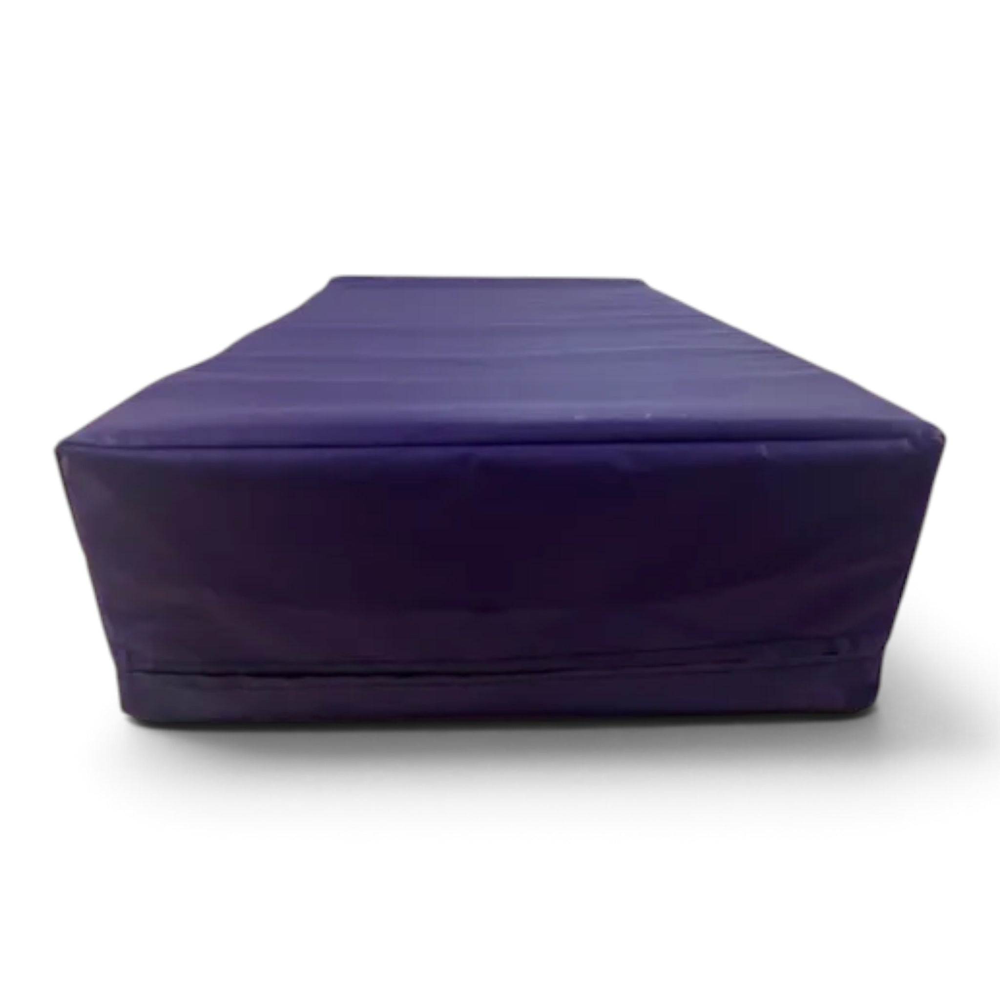 UK Gym Pits purple inclined wedge soft play mat made of high-density foam with a durable flame retardant PVC cover.