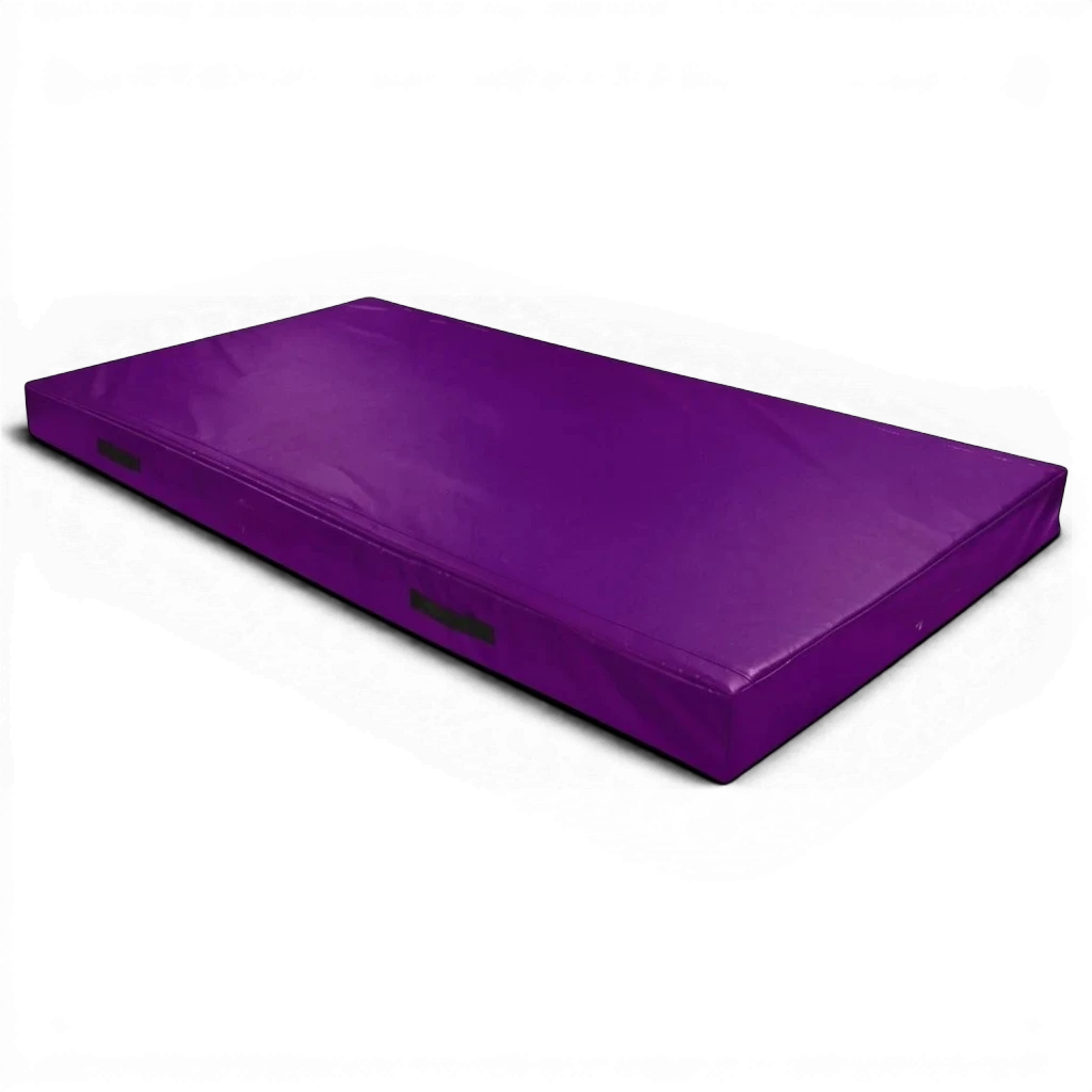 UK Gym Pits purple PVC push-on safety mat with reinforced foam for trampoline landing support