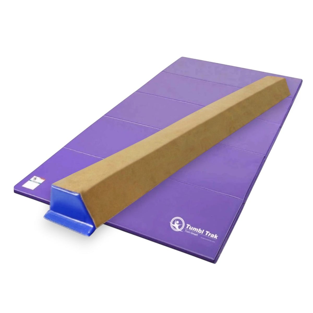 UK Gym Pits purple folding tumbling mat made of durable vinyl for gymnastics and exercise training