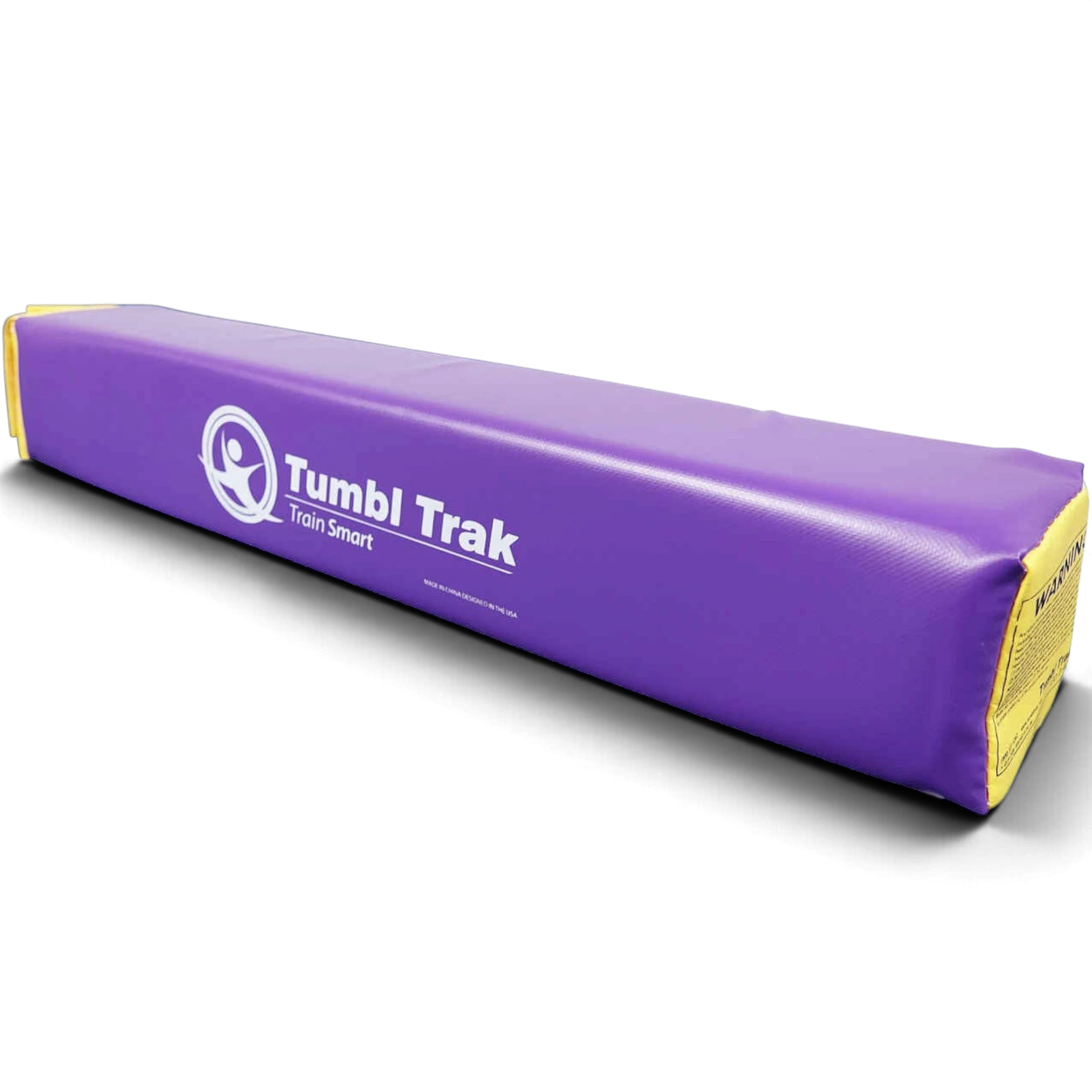 UK Gym Pits purple vinyl Fun Stick training aid with Tumbl Trak branding for gymnastics handstand practice