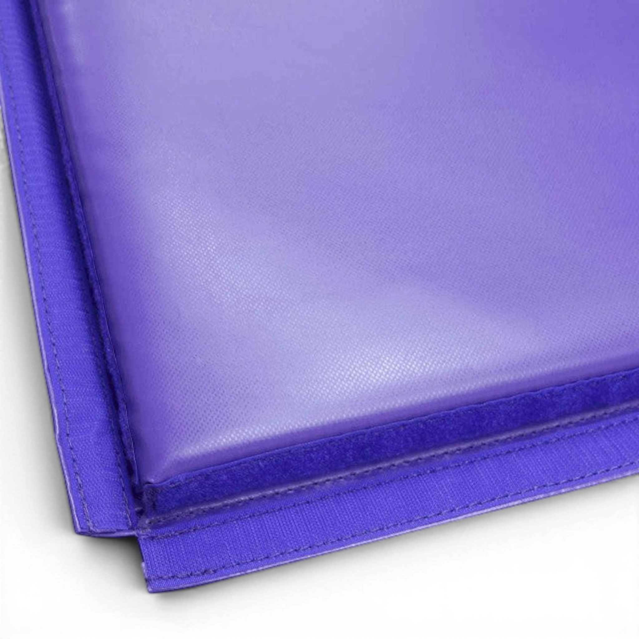 UK Gym Pits purple vinyl Build A Mat panel with velcro connector tabs for gymnastics training